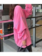 【チャオパニックティピー/CIAOPANIC TYPY】の【HELLO.SANFRANCISCO】配色ステッチオーバースウェット 人気、トレンドファッション・服の通販 founy(ファニー) ファッション Fashion レディースファッション Fashion for Women トップス・カットソー Cut & Sew Tops レディースパーカー・カジュアルフーディー Casual Hoodies & Sweatshirts スウェット・クルーネックトップス Sweatshirts & Crewnecks / Relaxed Fit Sweat Tops スウェット / スエット Sweatshirt, Sweatwear デニム Denim, Jeans Material トレンド Trend, Trending Now 定番 Standard, Basic Item リラックス Relax, Relaxed Fit ロング Long, Long-Length 再入荷 Restock / Back in Stock おすすめ Recommended / Our Picks thumbnail ピンク|ID: prp329100004831117 ipo3291000000035173002