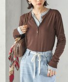 【シップス フォー ウィメン/SHIPS】の【SHIPS別注】miller シアー ヘンリー ネック ロング スリーブ TEE 人気、トレンドファッション・服の通販 founy(ファニー) ファッション Fashion レディースファッション Fashion for Women インナー Innerwear キャミソール Camisole, Spaghetti Strap Top シアー Sheer, See-Through スリーブ Sleeve, Long Sleeve / Short Sleeve タンク Tank Top, Sleeveless Top 人気 Popular, Best Seller ポケット Pocket, Pocket Detail 別注 Limited Edition, Custom Order ロング Long, Long-Length おすすめ Recommended / Our Picks 2025年 2025 2025-2026秋冬・A/W Autumn/Winter 2025–26 AW25–26 thumbnail ブラウン|ID: prp329100004831123 ipo3291000000035173045