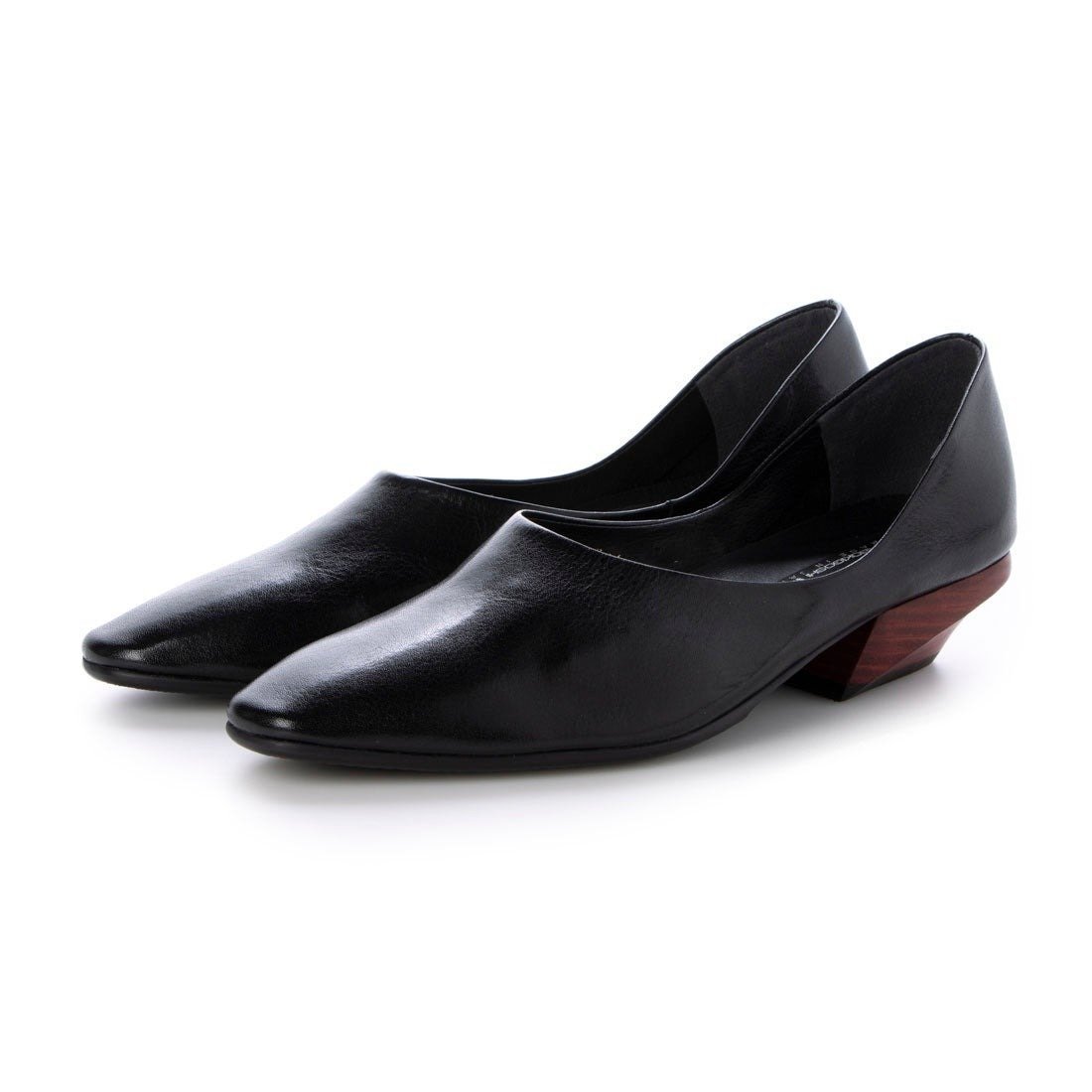 【ラボキゴシ ワークス/RABOKIGOSHI works】の3.5cmラウンドトウ甲深スリッポンパンプス インテリア・キッズ・メンズ・レディースファッション・服の通販 founy(ファニー) 　ファッション　Fashion　レディースファッション　Fashion for Women　シンプル　Simple, Minimal　ラウンド　Round, Round Neck　ブラック|ID: prp329100004831168 ipo3291000000035173804