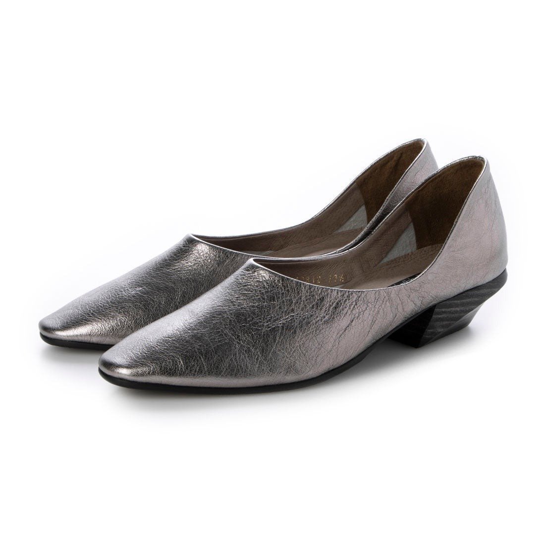 【ラボキゴシ ワークス/RABOKIGOSHI works】の3.5cmラウンドトウ甲深スリッポンパンプス インテリア・キッズ・メンズ・レディースファッション・服の通販 founy(ファニー) 　ファッション　Fashion　レディースファッション　Fashion for Women　シンプル　Simple, Minimal　ラウンド　Round, Round Neck　シルバー|ID: prp329100004831168 ipo3291000000035173807