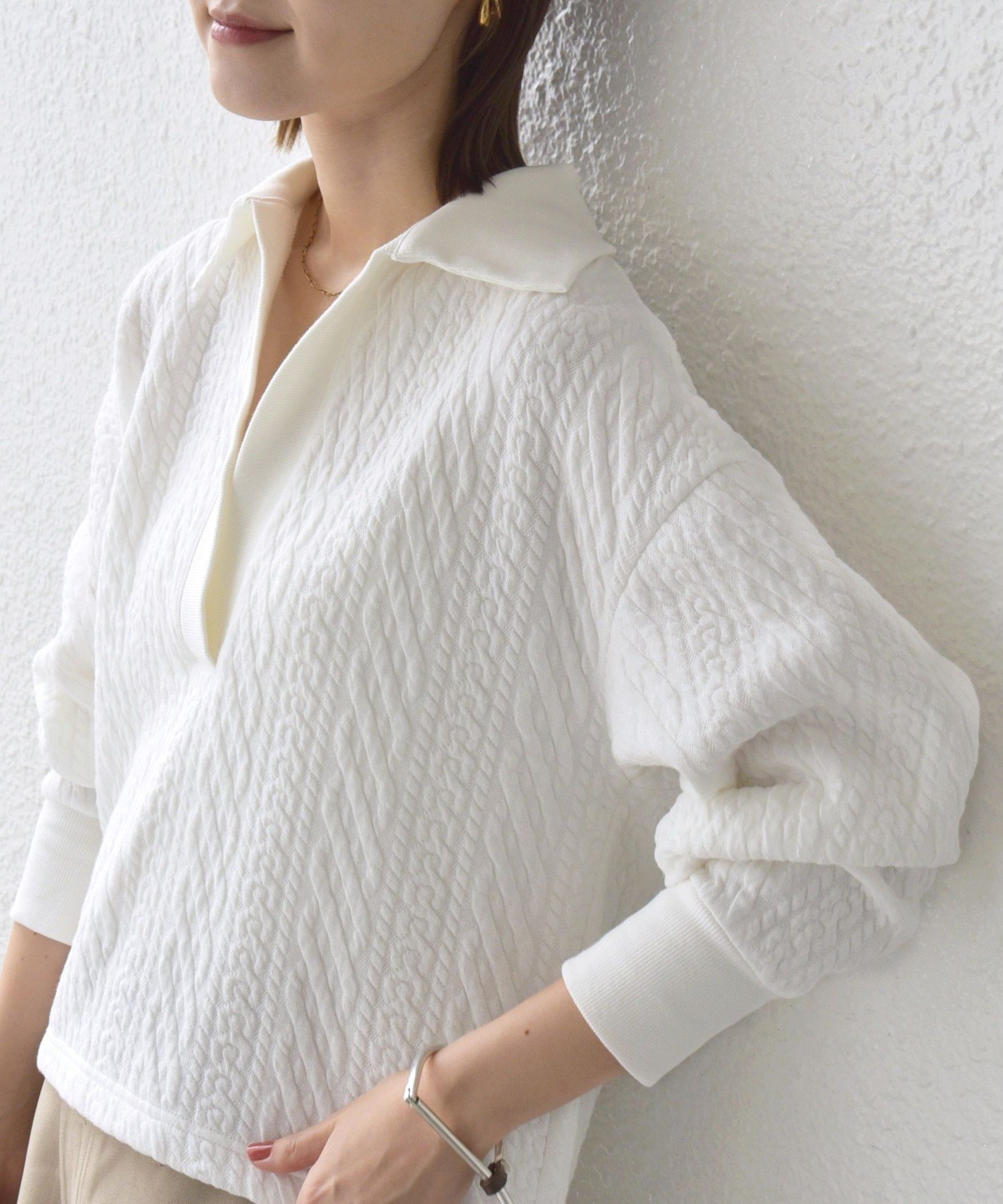 【シップス フォー ウィメン/SHIPS】の【WEB限定】 手洗い可能 ケーブル ジャージー ポロ プルオーバー 人気、トレンドファッション・服の通販 founy(ファニー) 　ファッション　Fashion　レディースファッション　Fashion for Women　トップス・カットソー　Cut & Sew Tops　カジュアルプルオーバー・ニットトップス　Pullovers & Knit Tops / Casual Pullovers　軽量　Lightweight, Ultra Light　シンプル　Simple, Minimal　スウェット / スエット　Sweatshirt, Sweatwear　バランス　Balance, Style Balance　ボトム　Bottoms, Lower Wear　ポケット　Pocket, Pocket Detail　マニッシュ　Mannish, Boyish　おすすめ　Recommended / Our Picks　2025年　2025　2025-2026秋冬・A/W　Autumn/Winter 2025–26 AW25–26　 other-1|ID: prp329100004831169 ipo3291000000035173806