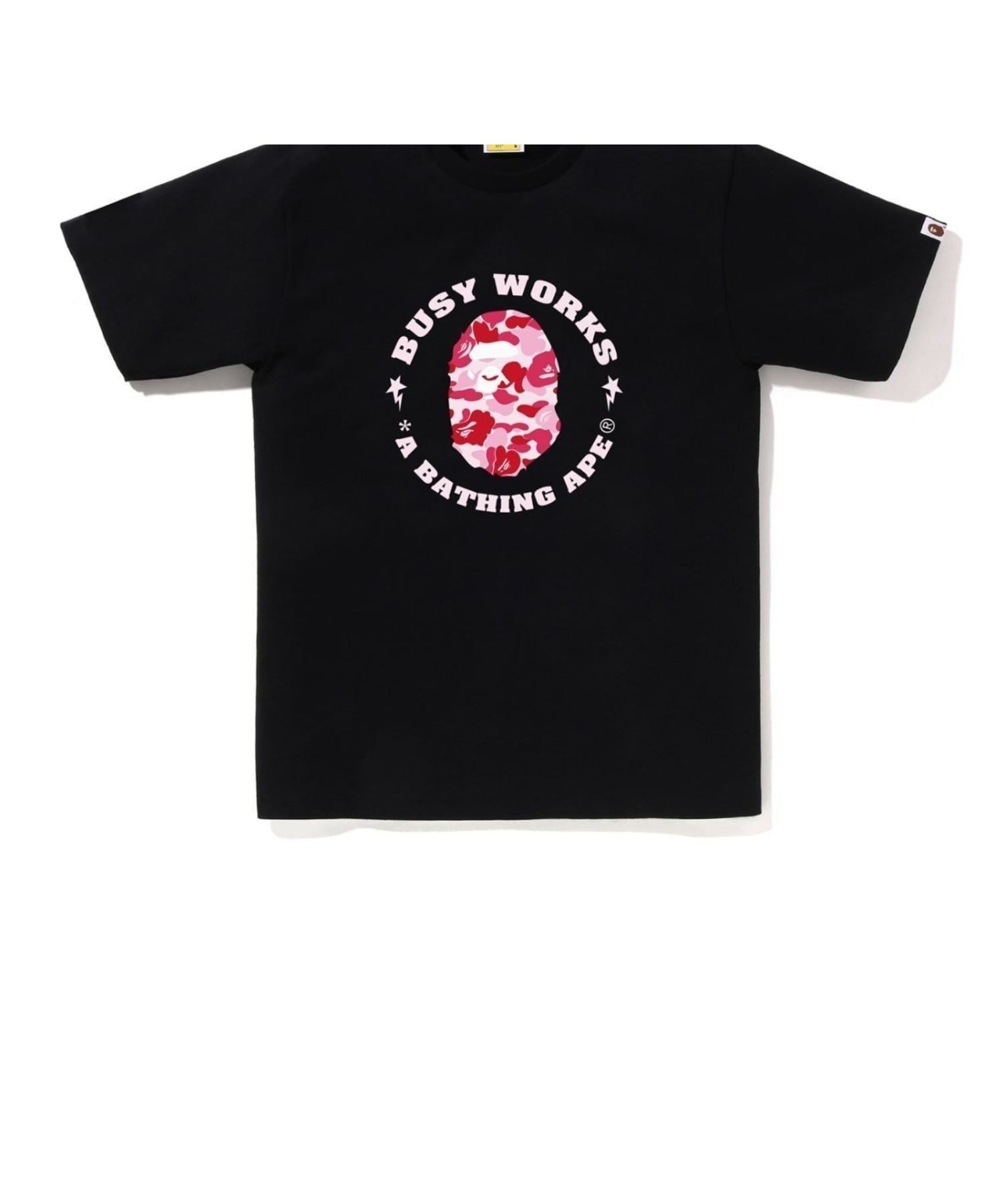 【ア ベイシング エイプ/A BATHING APE】のABC CAMO BUSY WORKS STA TEE M インテリア・キッズ・メンズ・レディースファッション・服の通販 founy(ファニー) 　ファッション　Fashion　レディースファッション　Fashion for Women　ショート　Short, Short Length　スリーブ　Sleeve, Long Sleeve / Short Sleeve　デニム　Denim, Jeans Material　フロント　Front, Front Design　プリント　Print, Printed Pattern　ラバー　Rubber, Rubber Sole　BKxPK|ID: prp329100004831180 ipo3291000000035174014