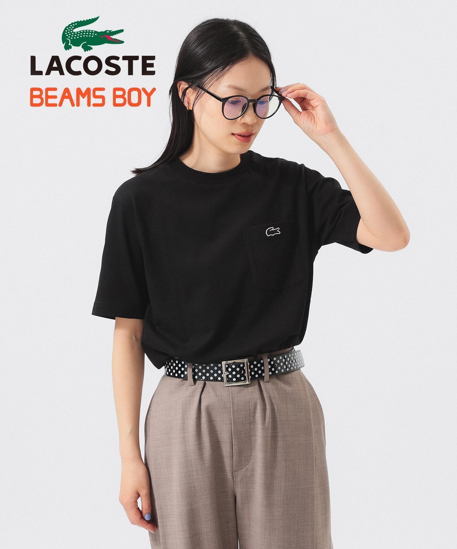 【ビームス ウイメン/BEAMS】のLACOSTE / クラシック フィット Tシャツ インテリア・キッズ・メンズ・レディースファッション・服の通販 founy(ファニー) 　ファッション　Fashion　レディースファッション　Fashion for Women　トップス・カットソー　Cut & Sew Tops　シャツ・ブラウス・オフィスカジュアル　Elegant Blouses & Button-Ups　ロングTシャツ・Tシャツ　Longline T-Shirts & Tees　クラシック　Classic, Timeless Style　スポーツ　Sports, Activewear　定番　Standard, Basic Item　なめらか　Smooth, Silky Texture　人気　Popular, Best Seller　フィット　Fit, Slim Fit　フランス　France, French　プリーツ　Pleats, Pleated　ポロシャツ　Polo Shirt, Collared Tee　リラックス　Relax, Relaxed Fit　おすすめ　Recommended / Our Picks　夏　Summer　BLACK|ID: prp329100004831190 ipo3291000000035174153