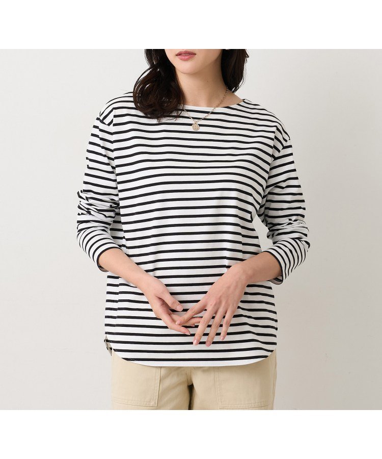 【アンタイトル/UNTITLED】の【洗える/レイヤードTシャツ】ラウンドテールジャージプルオーバー インテリア・キッズ・メンズ・レディースファッション・服の通販 founy(ファニー) 　ファッション　Fashion　レディースファッション　Fashion for Women　トップス・カットソー　Cut & Sew Tops　シャツ・ブラウス・オフィスカジュアル　Elegant Blouses & Button-Ups　ロングTシャツ・Tシャツ　Longline T-Shirts & Tees　カジュアルプルオーバー・ニットトップス　Pullovers & Knit Tops / Casual Pullovers　洗える　Machine Washable　スマート　Smart, Elegant　ラウンド　Round, Round Neck　オフホワイト|ID: prp329100004831191 ipo3291000000035174202