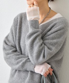 【リヴドロワ/RIVE DROITE】の【レイヤードに最適】チュールキリカエカットソー 人気、トレンドファッション・服の通販 founy(ファニー) ファッション Fashion レディースファッション Fashion for Women トップス・カットソー Cut & Sew Tops カットソー・ベーシックTシャツ Cut-and-Sewn Tops / Stretch Tees & Basics インナー Innerwear カットソー Cut and Sewn Top 切替 Switching, Contrast Panel チュール Tulip, Tulip Motif 再入荷 Restock / Back in Stock おすすめ Recommended / Our Picks |ID:prp329100004831193