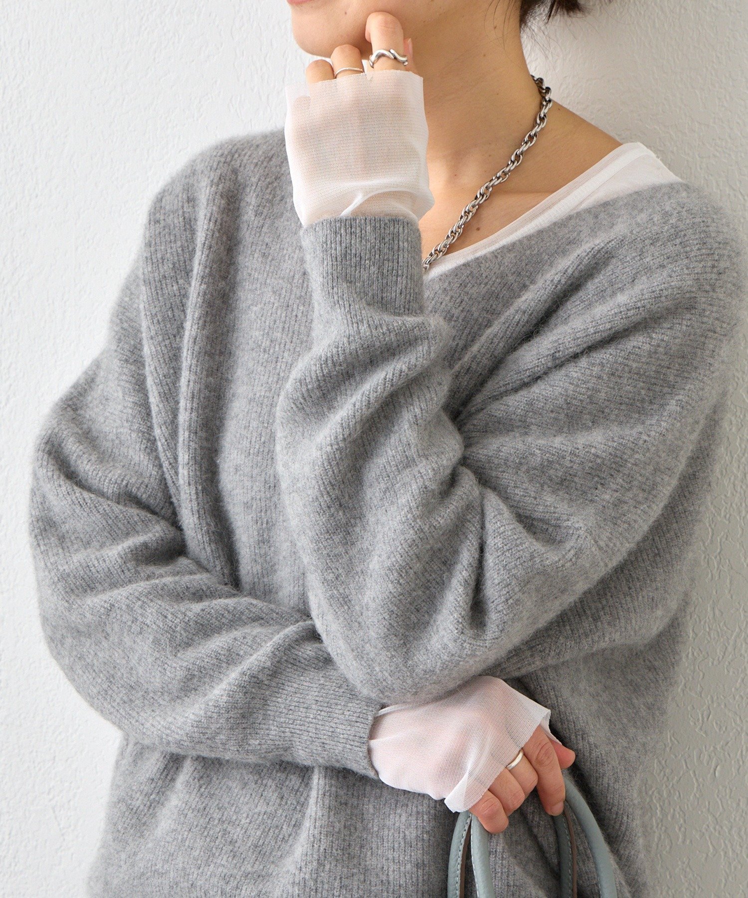 【リヴドロワ/RIVE DROITE】の【レイヤードに最適】チュールキリカエカットソー インテリア・キッズ・メンズ・レディースファッション・服の通販 founy(ファニー) 　ファッション　Fashion　レディースファッション　Fashion for Women　トップス・カットソー　Cut & Sew Tops　カットソー・ベーシックTシャツ　Cut-and-Sewn Tops / Stretch Tees & Basics　インナー　Innerwear　カットソー　Cut and Sewn Top　切替　Switching, Contrast Panel　チュール　Tulip, Tulip Motif　再入荷　Restock / Back in Stock　おすすめ　Recommended / Our Picks　オフホワイト|ID: prp329100004831193 ipo3291000000035174223