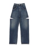 【メゾン マルジェラ/MAISON MARGIELA】のカットアウトジーンズ 人気、トレンドファッション・服の通販 founy(ファニー) ファッション Fashion レディースファッション Fashion for Women シンプル Simple, Minimal ジーンズ Jeans, Denim Pants デニム Denim, Jeans Material thumbnail Washed indigo|ID: prp329100004831196 ipo3291000000035174267