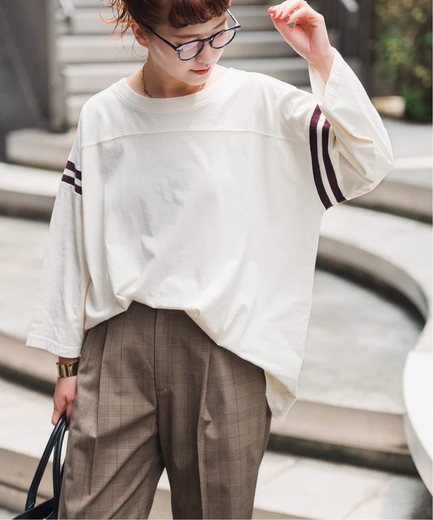 【スピック&スパン/Spick & Span】のフットボールL/S インテリア・キッズ・メンズ・レディースファッション・服の通販 founy(ファニー) 　ファッション　Fashion　レディースファッション　Fashion for Women　おすすめ　Recommended / Our Picks　シンプル　Simple, Minimal　バランス　Balance, Style Balance　ミックス　Mix, Mixed Style　ワイド　Wide, Wide Fit　ヴィンテージ　Vintage Style　ナチュラル|ID: prp329100004831199 ipo3291000000035174286