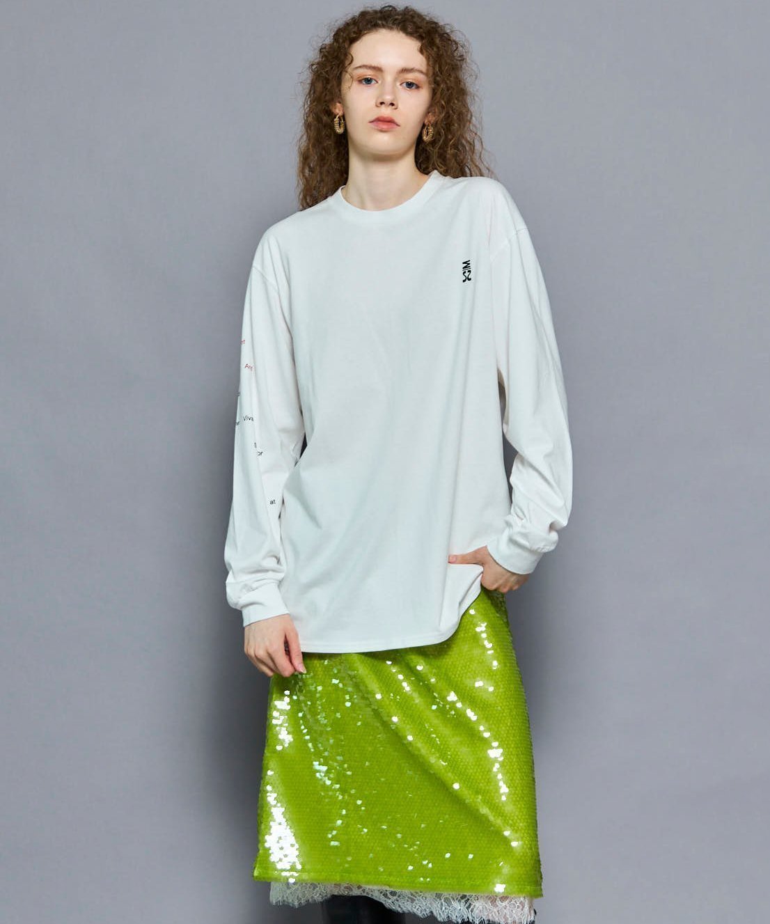 【メゾンスペシャル/MAISON SPECIAL】のUNCHAINED Long Sleeve T-shirt インテリア・キッズ・メンズ・レディースファッション・服の通販 founy(ファニー) 　ファッション　Fashion　レディースファッション　Fashion for Women　トップス・カットソー　Cut & Sew Tops　シャツ・ブラウス・オフィスカジュアル　Elegant Blouses & Button-Ups　ロングTシャツ・Tシャツ　Longline T-Shirts & Tees　カットソー　Cut and Sewn Top　グラフィック　Graphic, Graphic Design　シンプル　Simple, Minimal　スリーブ　Sleeve, Long Sleeve / Short Sleeve　デニム　Denim, Jeans Material　フロント　Front, Front Design　プリント　Print, Printed Pattern　ロング　Long, Long-Length　ワンポイント　One Point, Statement Accent　WHT|ID: prp329100004831204 ipo3291000000035174389