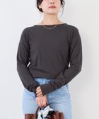 【マイカ ディール/MICA & DEAL】のコットンカシミアシアーT-shirt 人気、トレンドファッション・服の通販 founy(ファニー) ファッション Fashion レディースファッション Fashion for Women トップス・カットソー Cut & Sew Tops シャツ・ブラウス・オフィスカジュアル Elegant Blouses & Button-Ups ロングTシャツ・Tシャツ Longline T-Shirts & Tees シンプル Simple, Minimal デニム Denim, Jeans Material ロング Long, Long-Length おすすめ Recommended / Our Picks thumbnail CHARCOAL|ID: prp329100004831209 ipo3291000000035174459