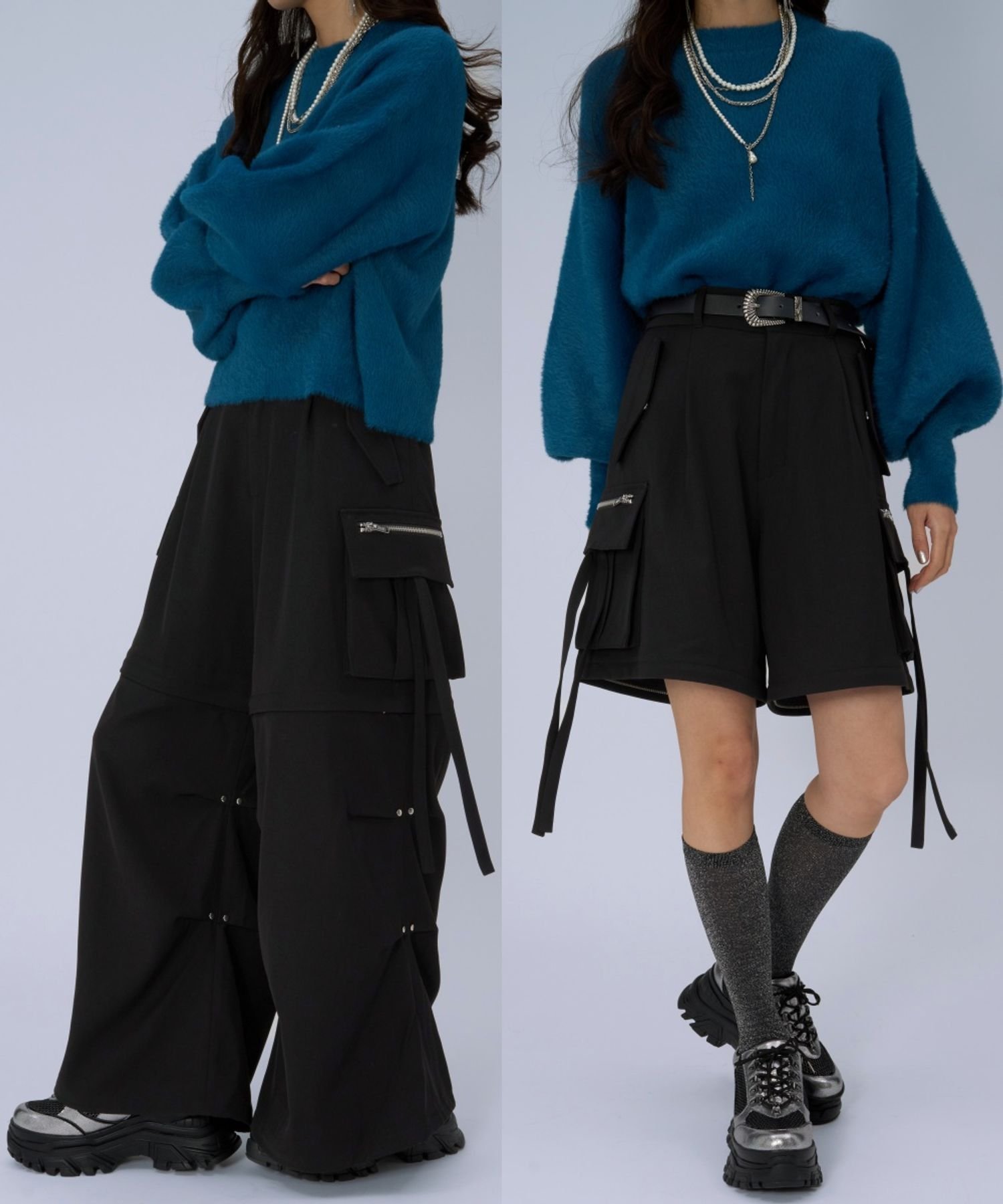 【ハレ/HARE】の2WAYZIPカーゴパンツ インテリア・キッズ・メンズ・レディースファッション・服の通販 founy(ファニー) 　ファッション　Fashion　レディースファッション　Fashion for Women　パンツ　Pants & Trousers　ウェーブ　Wavy Pattern　カーゴパンツ　Cargo Pants, Utility Pants　カーディガン　Cardigan, Knitwear　キャップ　Cap, Baseball Cap　ショート　Short, Short Length　ジップ　Zip, Zipper　ストレート　Straight, Straight Cut　トレンド　Trend, Trending Now　ハーフ　Half, Half-Length　パーカー　Hoodie, Parka　フラップ　Flap, Flap Pocket　フロント　Front, Front Design　ポケット　Pocket, Pocket Detail　ミドル　Middle Length, Mid Height　リラックス　Relax, Relaxed Fit　おすすめ　Recommended / Our Picks　エレガント 上品　Elegant　ブラック09|ID: prp329100004831210 ipo3291000000035174566