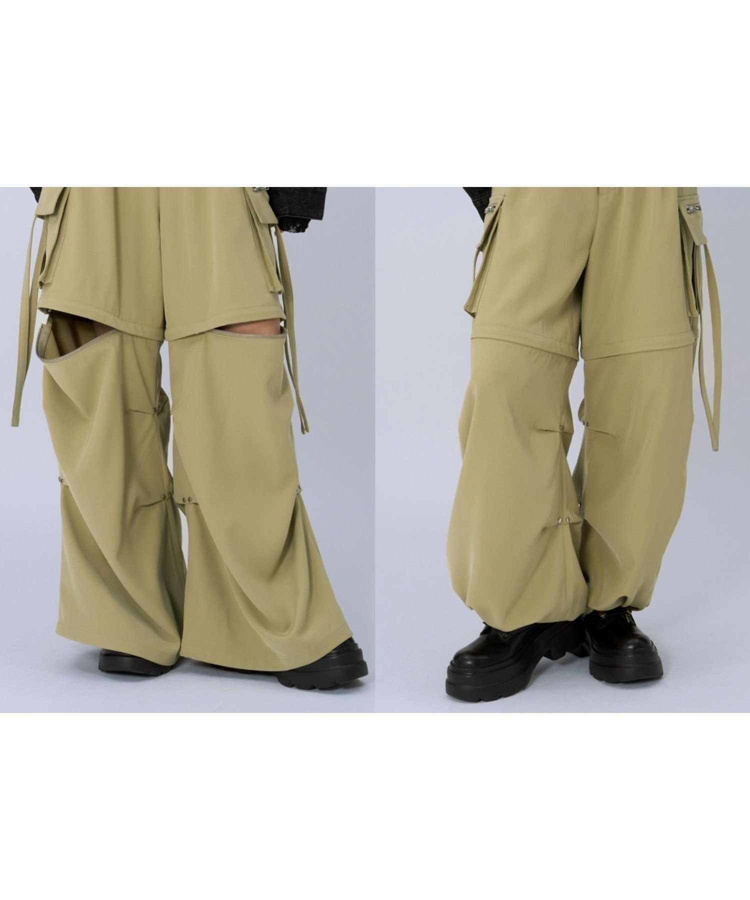 【ハレ/HARE】の2WAYZIPカーゴパンツ インテリア・キッズ・メンズ・レディースファッション・服の通販 founy(ファニー) 　ファッション　Fashion　レディースファッション　Fashion for Women　パンツ　Pants & Trousers　ウェーブ　Wavy Pattern　カーゴパンツ　Cargo Pants, Utility Pants　カーディガン　Cardigan, Knitwear　キャップ　Cap, Baseball Cap　ショート　Short, Short Length　ジップ　Zip, Zipper　ストレート　Straight, Straight Cut　トレンド　Trend, Trending Now　ハーフ　Half, Half-Length　パーカー　Hoodie, Parka　フラップ　Flap, Flap Pocket　フロント　Front, Front Design　ポケット　Pocket, Pocket Detail　ミドル　Middle Length, Mid Height　リラックス　Relax, Relaxed Fit　おすすめ　Recommended / Our Picks　エレガント 上品　Elegant　イエロー63|ID: prp329100004831210 ipo3291000000035174567