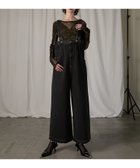 【プランク プロジェクト/PRANK PROJECT】のオーバーウエスト2WAYサロペット / Loose Waist Two-way Salopette Pants 人気、トレンドファッション・服の通販 founy(ファニー) ファッション Fashion レディースファッション Fashion for Women ワンピース Dresses サロペット&オールインワン Dungarees & Jumpsuit Styles インナー Innerwear キャミソール Camisole, Spaghetti Strap Top サロペット Overalls, Salopette タンク Tank Top, Sleeveless Top デニム Denim, Jeans Material ビジュー Bijou, Jewel-like Accent ビスチェ Bustier, Corset Top ループ Loop, Loop Knit ヴィンテージ Vintage Style 夏 Summer thumbnail BLK|ID: prp329100004831214 ipo3291000000035174607