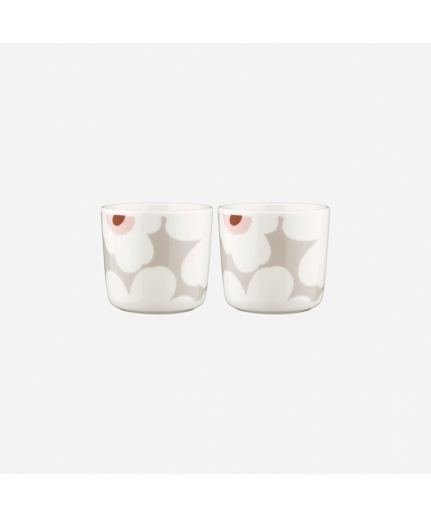 【マリメッコ/marimekko】の【日本限定】Unikko コーヒーカップセット(ハンドルなし)200ml インテリア・キッズ・メンズ・レディースファッション・服の通販 founy(ファニー) 　ファッション　Fashion　レディースファッション　Fashion for Women　おすすめ　Recommended / Our Picks　ギフト プレゼント　Gift / Present　コンパクト　Compact, Small Size　フォルム　Silhouette, Form　エレガント 上品　Elegant　ホワイト×ライトグレー|ID: prp329100004831275 ipo3291000000035175531