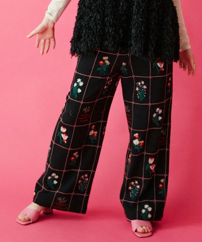 【ローズバッド/ROSE BUD】のエンブロイダリーパンツ インテリア・キッズ・メンズ・レディースファッション・服の通販 founy(ファニー) https://founy.com/ ファッション Fashion レディースファッション Fashion for Women パンツ Pants & Trousers |ID: prp329100004831277 ipo3291000000035175544