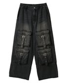 【キャンディストリッパー/Candy Stripper】の8 POCKETS DENIM PANTS 人気、トレンドファッション・服の通販 founy(ファニー) ファッション Fashion レディースファッション Fashion for Women パンツ Pants & Trousers デニムパンツ・ジーンズ・美脚デニム Denim Jeans & Pants デニム Denim, Jeans Material ドローコード Drawcord, Drawstring Cord パッチ Patch, Appliqué フラップ Flap, Flap Pocket フロント Front, Front Design ポケット Pocket, Pocket Detail ワイド Wide, Wide Fit thumbnail BLACK|ID: prp329100004831292 ipo3291000000035175607