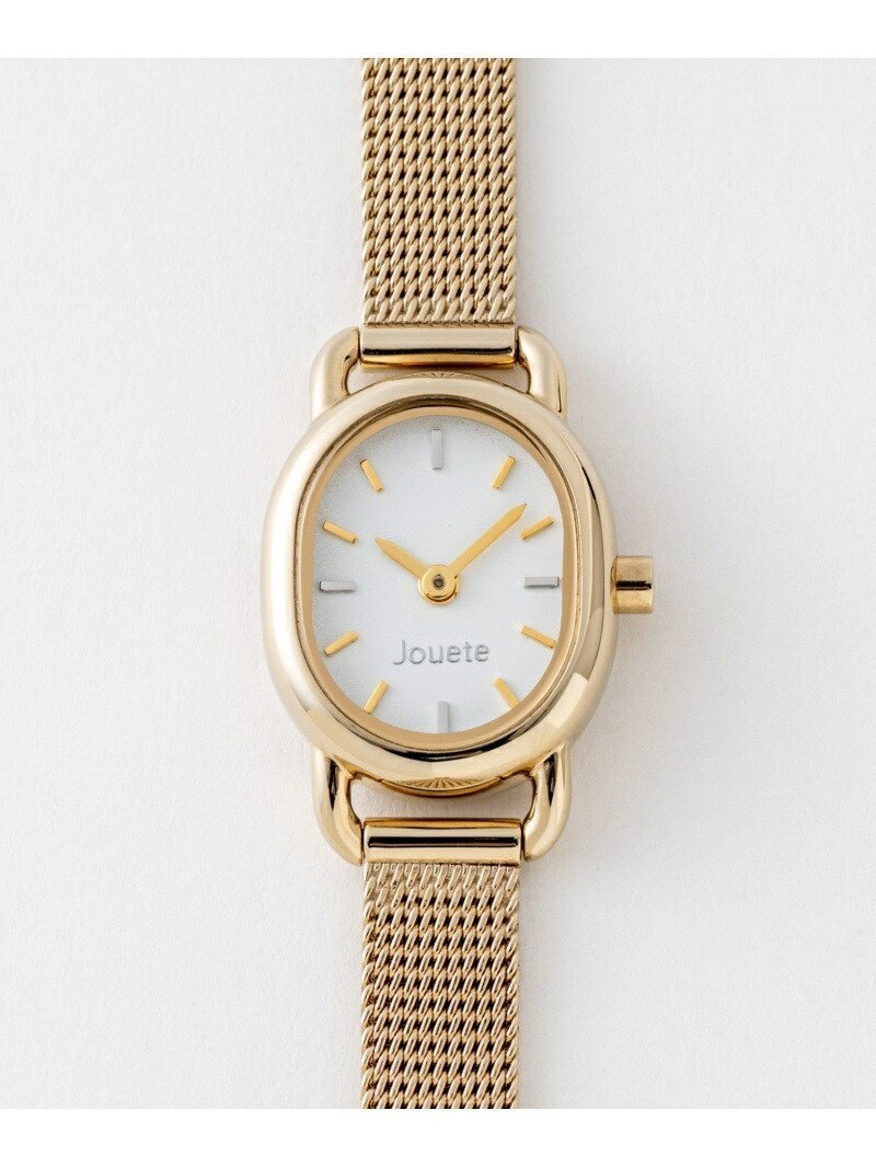 【ジュエッテ/Jouete】のタイムピース オーバル インテリア・キッズ・メンズ・レディースファッション・服の通販 founy(ファニー) 　ファッション　Fashion　レディースファッション　Fashion for Women　オーバル　Oval Design　シンプル　Simple, Minimal　フェイス　Face, Facial Design　メッシュ　Mesh, Net Fabric　エレガント 上品　Elegant　時計　Watch, Wristwatch　イエローゴールド|ID: prp329100004831297 ipo3291000000035175650