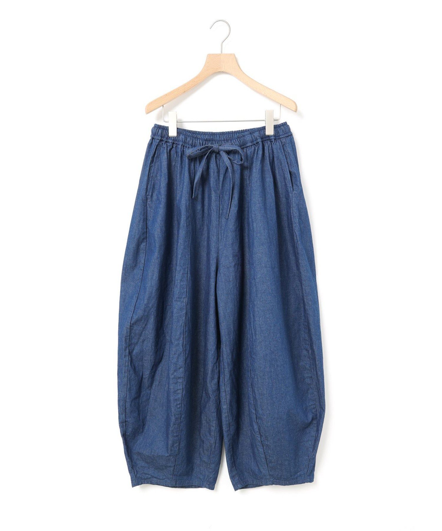 【マーコート/MARcourt】のMidiUmi ウエストイージーサーカスパンツ インテリア・キッズ・メンズ・レディースファッション・服の通販 founy(ファニー) 　ファッション　Fashion　レディースファッション　Fashion for Women　パンツ　Pants & Trousers　おすすめ　Recommended / Our Picks　ショート　Short, Short Length　デニム　Denim, Jeans Material　バランス　Balance, Style Balance　ボトム　Bottoms, Lower Wear　ポケット　Pocket, Pocket Detail　ルーズ　Loose, Oversized　ワイド　Wide, Wide Fit　今季　This Season, Current Season　再入荷　Restock / Back in Stock　ブルー|ID: prp329100004831299 ipo3291000000035175671