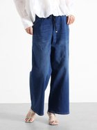 【ヴァン/Vin】のドロストストレッチデニムワイドパンツ 人気、トレンドファッション・服の通販 founy(ファニー) ファッション Fashion レディースファッション Fashion for Women パンツ Pants & Trousers ストレッチ Stretch, Stretchy Fabric デニム Denim, Jeans Material ワイド Wide, Wide Fit thumbnail ダークブルー|ID: prp329100004831327 ipo3291000000035175911