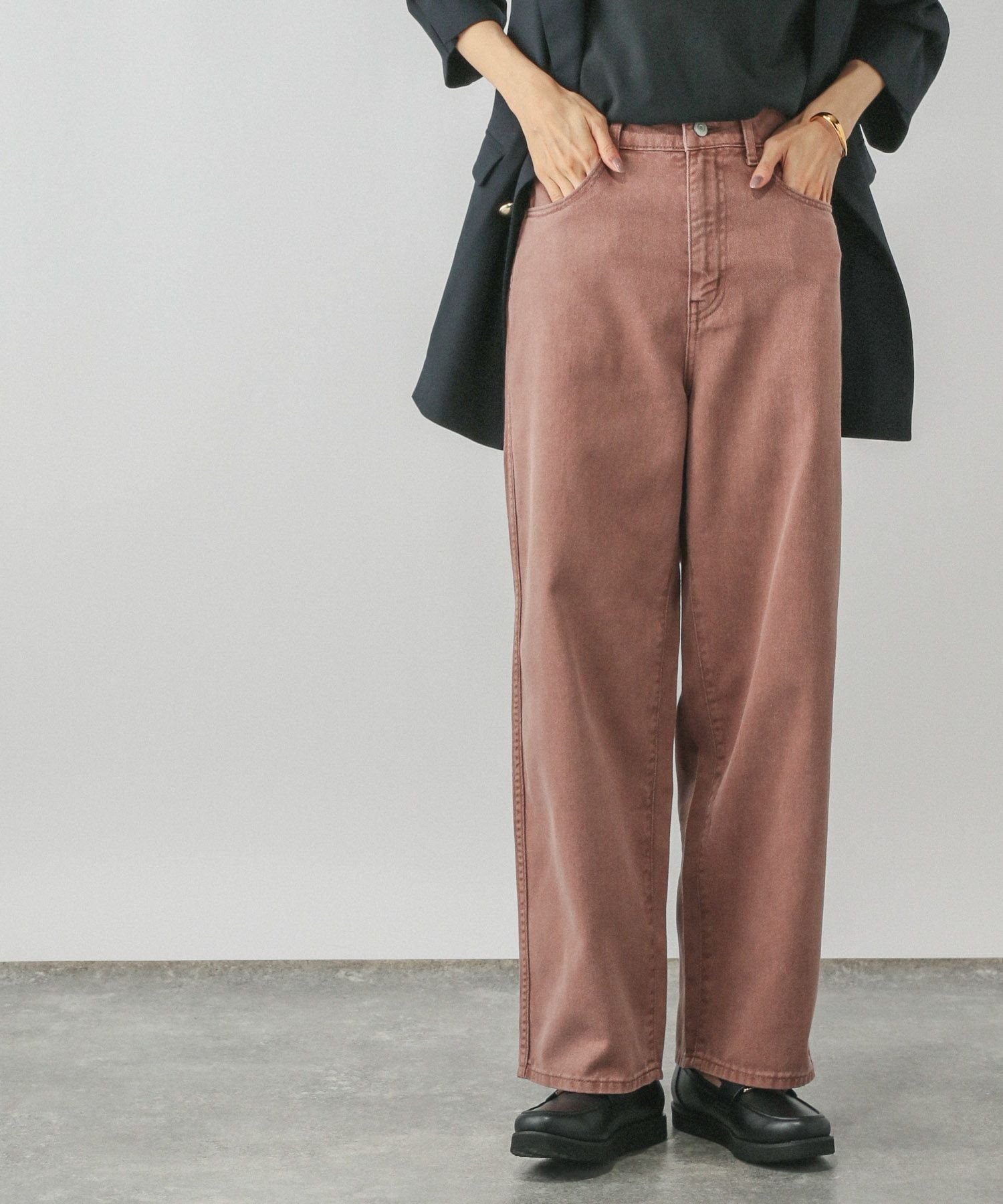 【グローバルワーク/GLOBAL WORK】のGOODデニムカラーバギーパンツ/498402 人気、トレンドファッション・服の通販 founy(ファニー) 　ファッション　Fashion　レディースファッション　Fashion for Women　パンツ　Pants & Trousers　イエロー　Yellow　インディゴ　Indigo Denim　カットソー　Cut and Sewn Top　ケミカル　Chemical, Chemical Wash　シンプル　Simple, Minimal　ジャケット　Jacket, Outerwear　デニム　Denim, Jeans Material　ミックス　Mix, Mixed Style　人気　Popular, Best Seller　秋　Autumn　 other-1|ID: prp329100004831330 ipo3291000000035175944