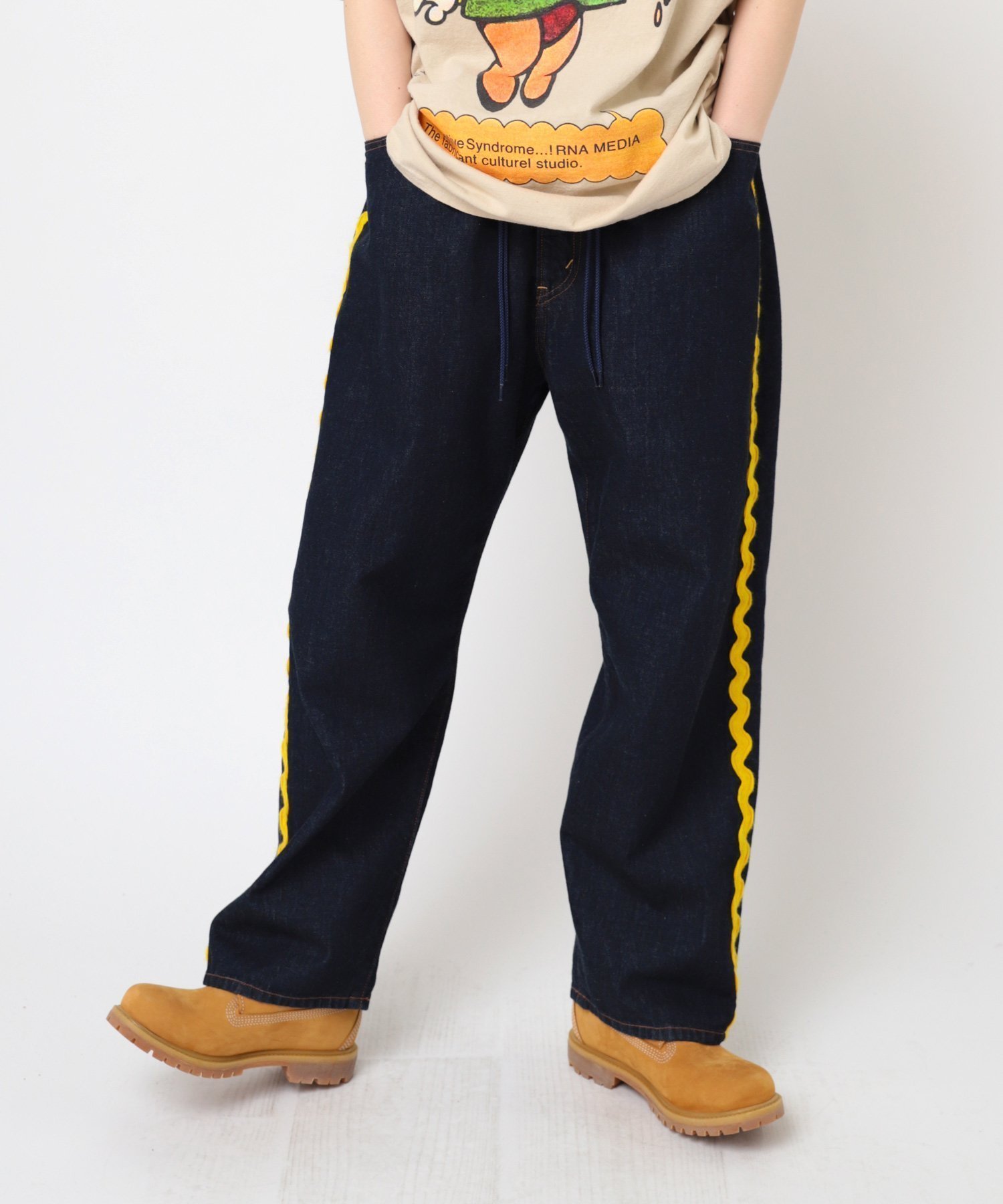 【アールエヌエー/RNA】のR4301 BIG5ポケット インテリア・キッズ・メンズ・レディースファッション・服の通販 founy(ファニー) ファッション Fashion レディースファッション Fashion for Women イレギュラー Irregular Design ジーンズ Jeans, Denim Pants スタンダード Standard, Basic デニム Denim, Jeans Material パターン Pattern, Design Print ビンテージ Vintage, Retro Style ブラウジング Blouson Silhouette, Cinched Waist ポケット Pocket, Pocket Detail デニムワンウォッシュ|ID: prp329100004831332 ipo3291000000035175967