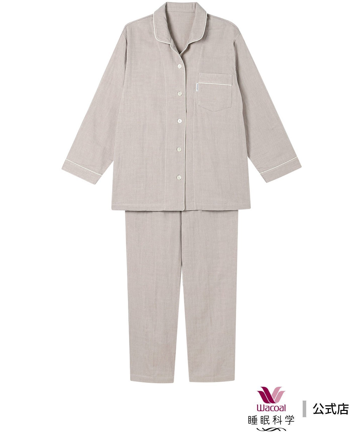 【ワコール 睡眠科学/wacoal suimin】のワコール 睡眠科学 パジャマ 長袖 長ズボン 綿100%(本体) 三重ガーゼ 人気、トレンドファッション・服の通販 founy(ファニー) 　ファッション　Fashion　レディースファッション　Fashion for Women　トップス・カットソー　Cut & Sew Tops　パジャマ　Pajamas, Sleepwear　ボトム　Bottoms, Lower Wear　長袖　Long Sleeve, Full Sleeve　 other-1|ID: prp329100004831337 ipo3291000000035176042
