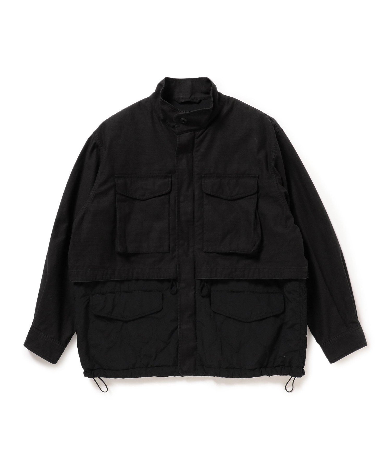 【ビームス/BEAMS / MEN】のワイドフィト バックサテン レイヤード M-65 ブルゾン インテリア・キッズ・メンズ・レディースファッション・服の通販 founy(ファニー) ファッション Fashion メンズファッション Fashion for Men インナー Innerwear キルティング Quilted, Quilting サテン Satin, Glossy Fabric スタイリッシュ Stylish, Fashionable ドローコード Drawcord, Drawstring Cord 定番 Standard, Basic Item バランス Balance, Style Balance フィット Fit, Slim Fit フロント Front, Front Design ブルゾン Blouson, Bomber Jacket ミリタリー Military, Army Style リップ Lip, Lip Motif ワイド Wide, Wide Fit おすすめ Recommended / Our Picks BLACK|ID: prp329100004831339 ipo3291000000035176070