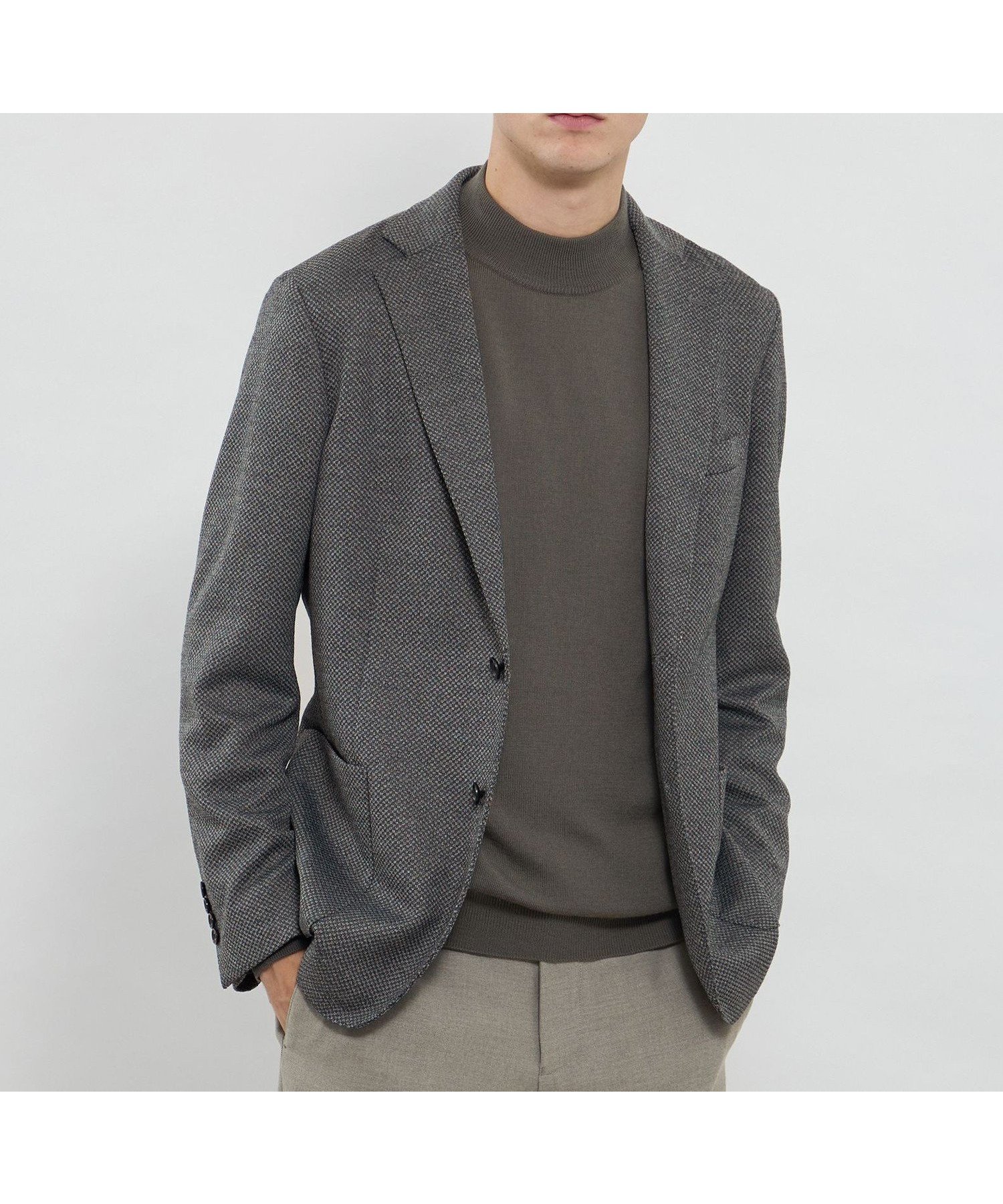 【マッキントッシュ ロンドン/MACKINTOSH LONDON / MEN】の【FLEX JERSEY】ハニカムジャージージャケット インテリア・キッズ・メンズ・レディースファッション・服の通販 founy(ファニー) 　ファッション　Fashion　メンズファッション　Fashion for Men　ジャケット　Jacket, Outerwear　リラックス　Relax, Relaxed Fit　冬　Winter / This Winter　春　Spring　秋　Autumn　グレー|ID: prp329100004831343 ipo3291000000035176098