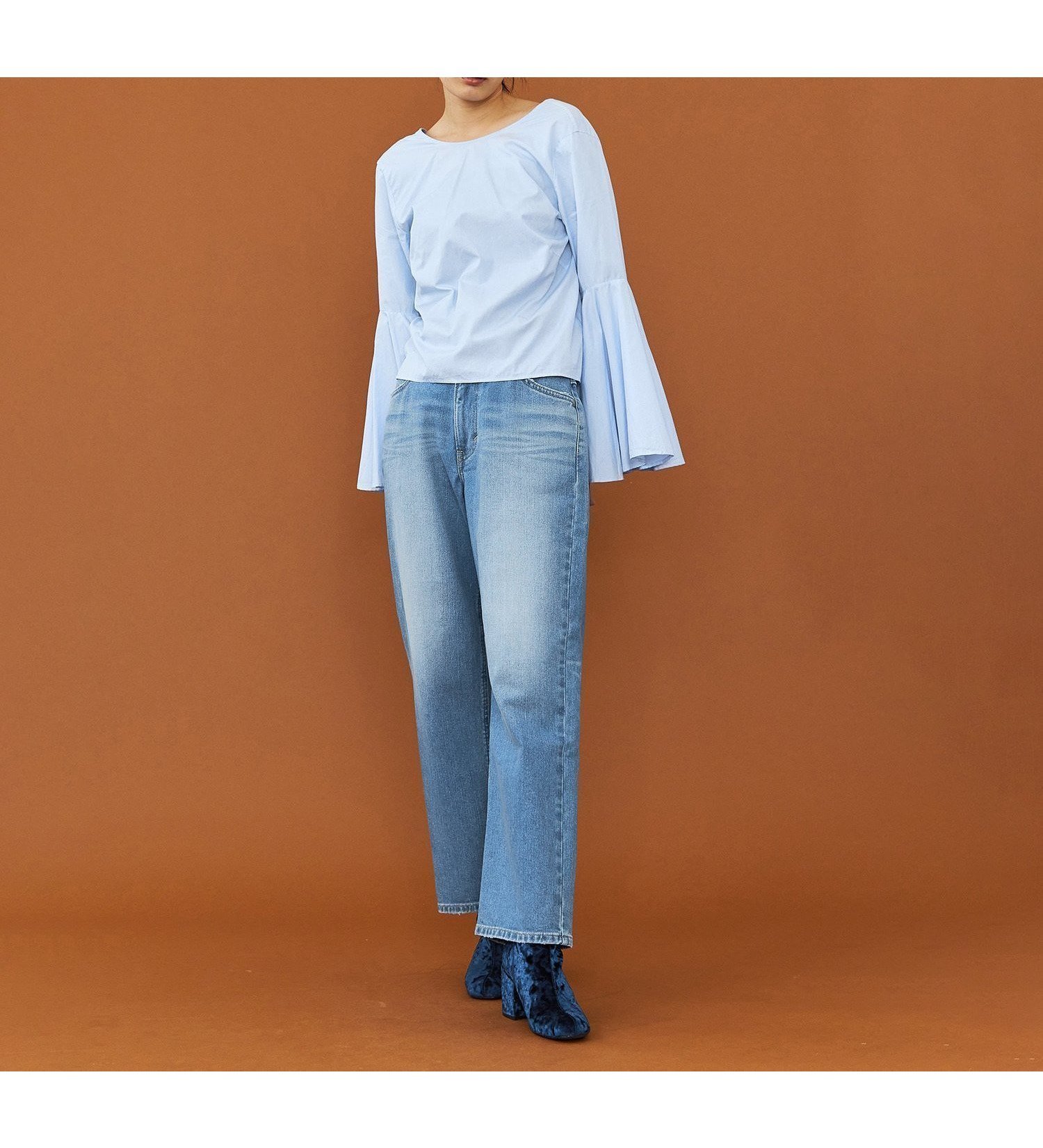 【エドウイン オンライン モール/EDWIN ONLINE MALL】のリニューアル Lee BABE ストレッチ/ストレートデニムパンツ 【豊富なサイズ展開XXS-4L】 インテリア・キッズ・メンズ・レディースファッション・服の通販 founy(ファニー) 　ファッション　Fashion　レディースファッション　Fashion for Women　パンツ　Pants & Trousers　デニムパンツ・ジーンズ・美脚デニム　Denim Jeans & Pants　アンクル　Ankle-Length Design　シンプル　Simple, Minimal　ストレッチ　Stretch, Stretchy Fabric　ストレート　Straight, Straight Cut　テーパード　Tapered, Tapered Pants　デニム　Denim, Jeans Material　ロールアップ　Roll-Up, Cuffed Hem　淡色ブルー|ID: prp329100004831344 ipo3291000000035176097