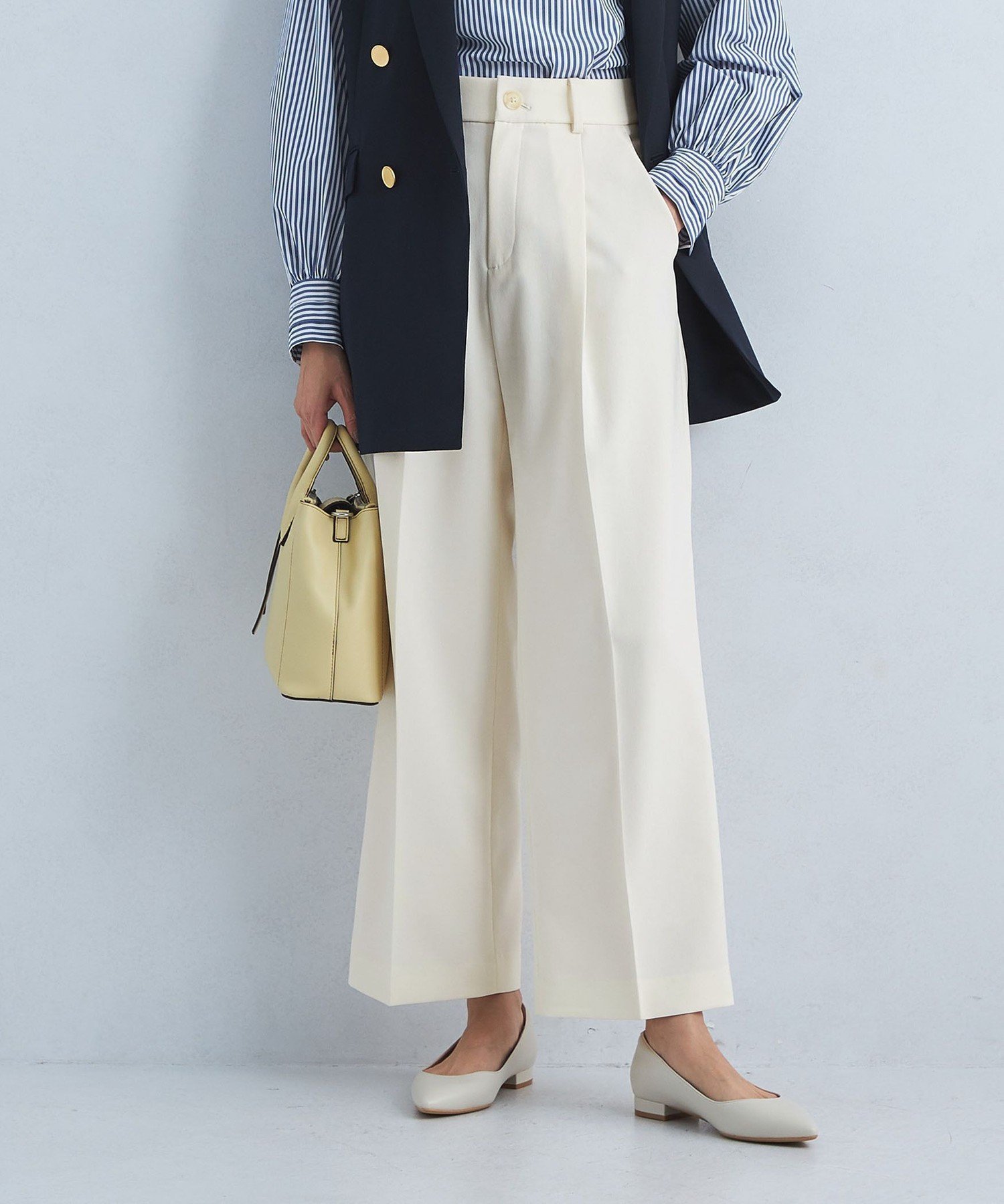 【ユナイテッドアローズ/UNITED ARROWS】のsize SHORT/TALLあり キチントボトムス カバー ワイド パンツ オフホワイト 人気、トレンドファッション・服の通販 founy(ファニー) 　ファッション　Fashion　レディースファッション　Fashion for Women　パンツ　Pants & Trousers　ウェーブ　Wavy Pattern　オケージョン　Occasion Wear　ジャケット　Jacket, Outerwear　ストレッチ　Stretch, Stretchy Fabric　ストレート　Straight, Straight Cut　センター　Center, Center Line　ダブル　Double, Double-Breasted　フィット　Fit, Slim Fit　フォーマル　Formal, Dressy　ベーシック　Basic, Essential　ポケット　Pocket, Pocket Detail　ロング　Long, Long-Length　ワイド　Wide, Wide Fit　アウトレット　Outlet / Clearance　おすすめ　Recommended / Our Picks　エレガント 上品　Elegant　セレモニー　Ceremony　入学式　Entrance Ceremony　卒業式　Graduation Ceremony　 other-1|ID: prp329100004831348 ipo3291000000035176146