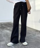 【チャオパニックティピー/CIAOPANIC TYPY】の【マイナス3キロ見え/低身長・高身長対応サイズ展開】すっきりシルエットリブパンツ ブラック|ID: prp329100004831354 ipo3291000000035176175