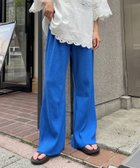 【チャオパニックティピー/CIAOPANIC TYPY】の【マイナス3キロ見え/低身長・高身長対応サイズ展開】すっきりシルエットリブパンツ ブルー|ID: prp329100004831354 ipo3291000000035176185