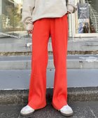 【チャオパニックティピー/CIAOPANIC TYPY】の【マイナス3キロ見え/低身長・高身長対応サイズ展開】すっきりシルエットリブパンツ レッド|ID: prp329100004831354 ipo3291000000035176187