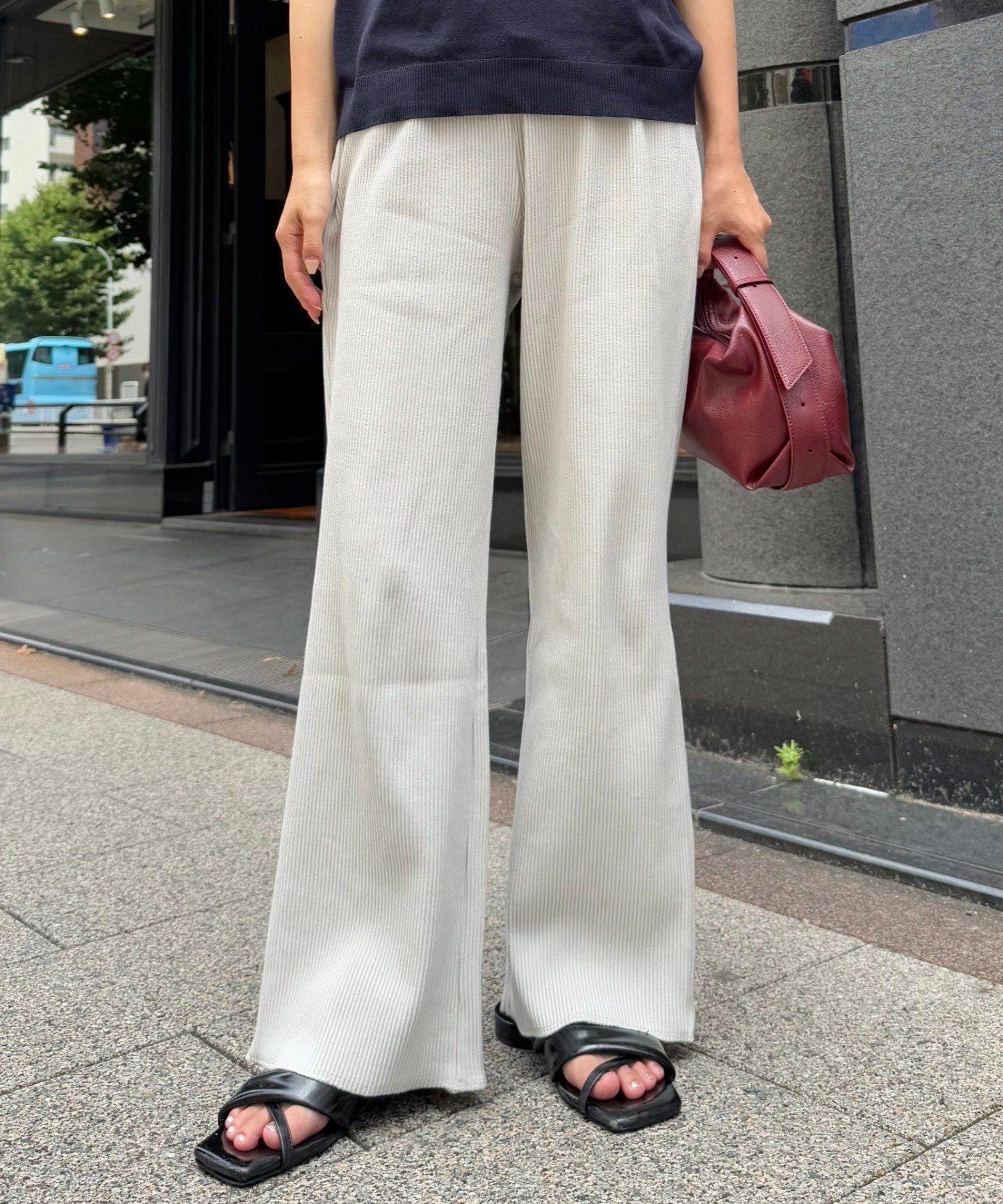 【チャオパニックティピー/CIAOPANIC TYPY】の【マイナス3キロ見え/低身長・高身長対応サイズ展開】すっきりシルエットリブパンツ インテリア・キッズ・メンズ・レディースファッション・服の通販 founy(ファニー) ファッション Fashion レディースファッション Fashion for Women パンツ Pants & Trousers カットソー Cut and Sewn Top シューズ Shoes, Footwear シンプル Simple, Minimal スウェット / スエット Sweatshirt, Sweatwear ストラップサンダル Strappy Sandals, Strap Sandals スニーカー Sneakers, Trainers バレエ Ballet, Ballet Style フレア Flare, Flared リラックス Relax, Relaxed Fit おすすめ Recommended / Our Picks グレー|ID: prp329100004831354 ipo3291000000035176191