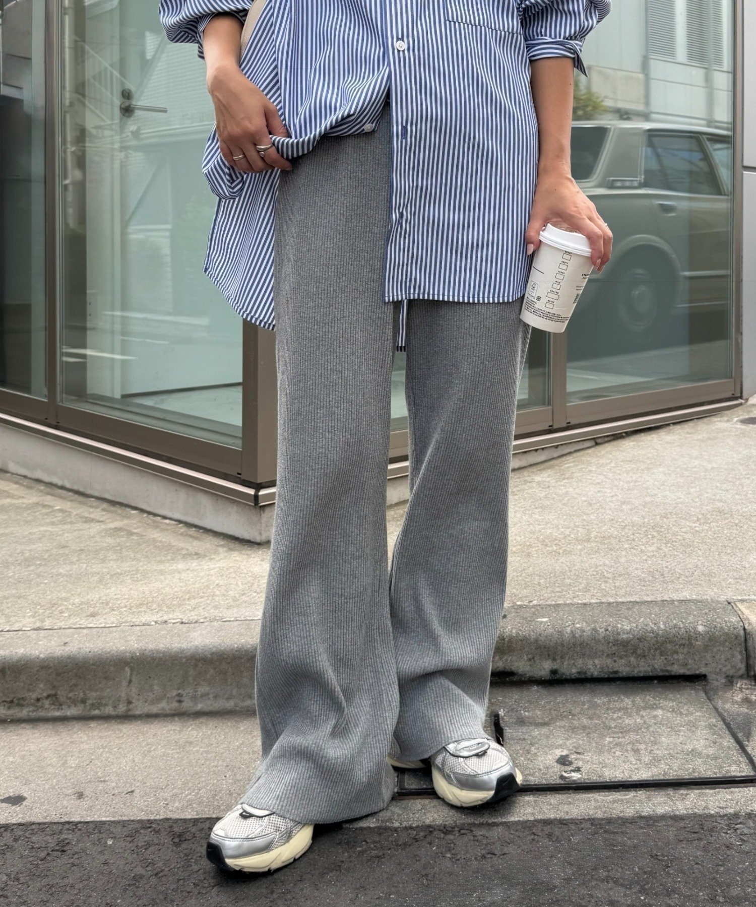 【チャオパニックティピー/CIAOPANIC TYPY】の【マイナス3キロ見え/低身長・高身長対応サイズ展開】すっきりシルエットリブパンツ インテリア・キッズ・メンズ・レディースファッション・服の通販 founy(ファニー) ファッション Fashion レディースファッション Fashion for Women パンツ Pants & Trousers カットソー Cut and Sewn Top シューズ Shoes, Footwear シンプル Simple, Minimal スウェット / スエット Sweatshirt, Sweatwear ストラップサンダル Strappy Sandals, Strap Sandals スニーカー Sneakers, Trainers バレエ Ballet, Ballet Style フレア Flare, Flared リラックス Relax, Relaxed Fit おすすめ Recommended / Our Picks グレーその他1|ID: prp329100004831354 ipo3291000000035176195