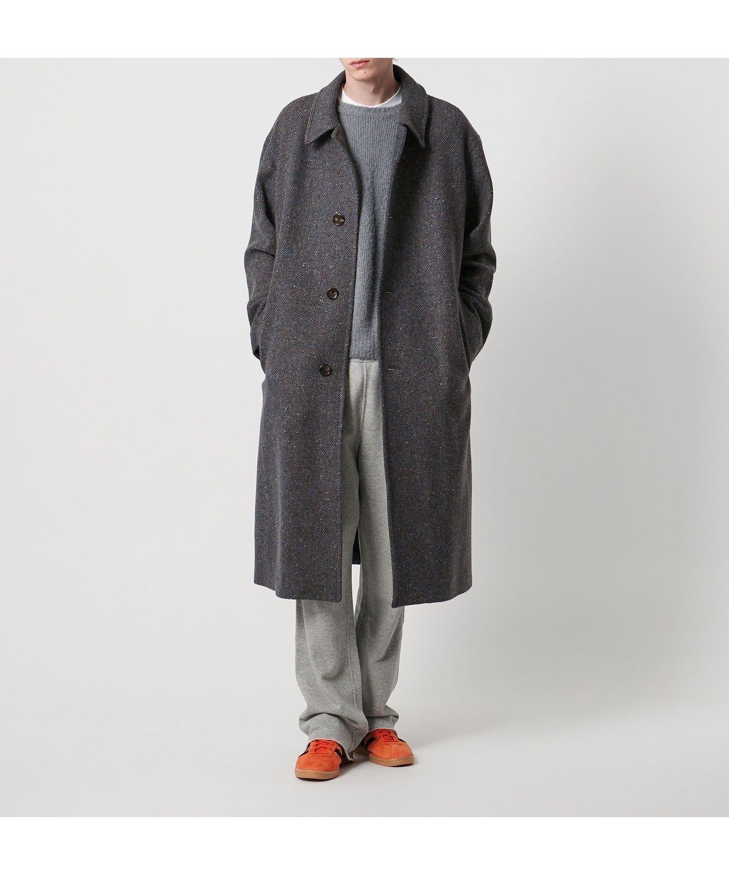 【ユナイテッドアローズ/UNITED ARROWS / MEN】のUNITED ARROWS SONS COL/NEP TWEED BAL COAT/バルマカーンコート インテリア・キッズ・メンズ・レディースファッション・服の通販 founy(ファニー) ファッション Fashion メンズファッション Fashion for Men アウター Men's Coats Outerwear エレガント 上品 Elegant クラシック Classic, Timeless Style ジャケット Jacket, Outerwear スウェット / スエット Sweatshirt, Sweatwear セットアップ Set-Up, Coordinated Outfit ツイード Twill, Twill Weave ネップ Nepp, Slub Yarn モダン Modern, Contemporary ロング Long, Long-Length ROYAL|ID: prp329100004831357 ipo3291000000035176203