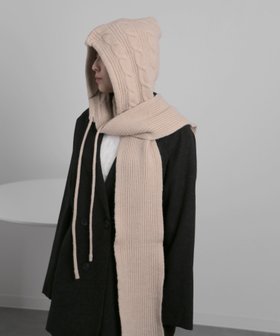 【チェルカ/CERCA】のChiina/ニットフードマフラー 人気、トレンドファッション・服の通販 founy(ファニー) ファッション Fashion レディースファッション Fashion for Women トップス・カットソー Cut & Sew Tops ニット Knit Tops & Sweaters マフラー・スヌード / 冬小物の定番 Scarves & Mufflers おすすめ Recommended / Our Picks キャップ Cap, Baseball Cap ドッキング Docking, Mixed Material ベーシック Basic, Essential マフラー Scarf, Muffler 再入荷 Restock / Back in Stock 防寒 Cold Protection, Winter-Ready |ID:prp329100004831364