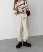 【キャナルジーン/CANAL JEAN】のLakey Park ピグメントスウェットパンツ アイボリー|ID: prp329100004831368 ipo3291000000035176260