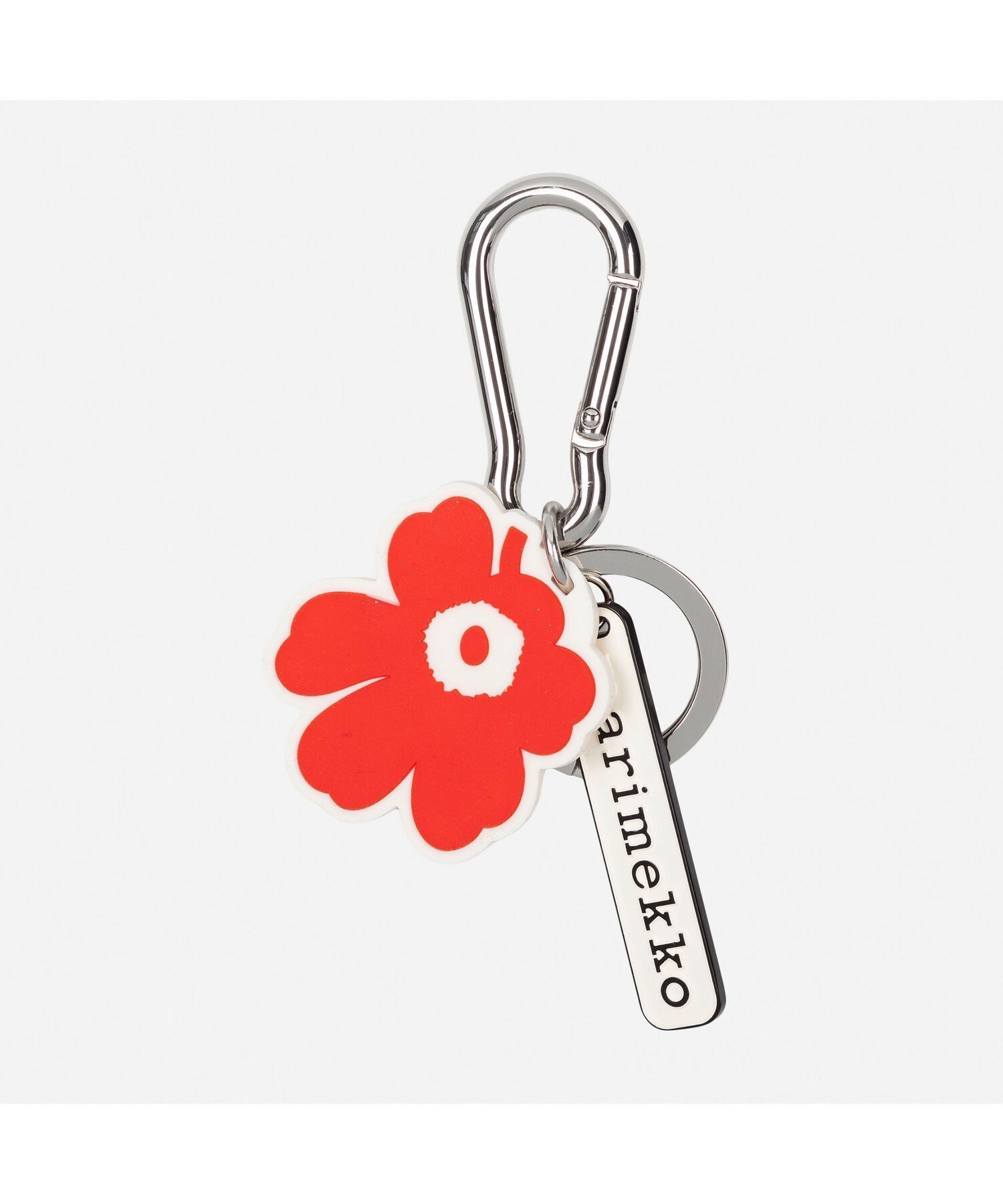 【マリメッコ/marimekko】のAallokas Unikko キーチェーン インテリア・キッズ・メンズ・レディースファッション・服の通販 founy(ファニー) 　ファッション　Fashion　レディースファッション　Fashion for Women　スタイリッシュ　Stylish, Fashionable　チェーン　Chain, Chain Strap　チャーム　Charm, Pendant　フラワー　Flower, Floral　フープ　Hoop, Hoop Earrings　モチーフ　Motif, Design Theme　レッド×オフホワイト|ID: prp329100004831379 ipo3291000000035176348
