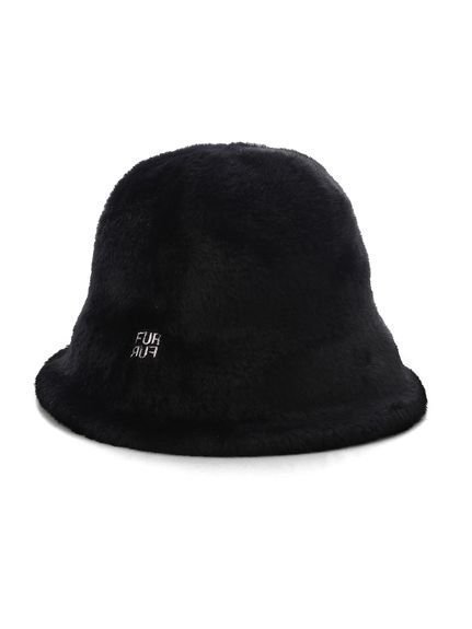 【ファーファー/FURFUR】のロゴ刺繍エコファーバケットハット インテリア・キッズ・メンズ・レディースファッション・服の通販 founy(ファニー) 　ファッション　Fashion　レディースファッション　Fashion for Women　シンプル　Simple, Minimal　スマート　Smart, Elegant　レオパード　Leopard, Animal Print　定番　Standard, Basic Item　無地　Plain, Solid Color　BLK[009]|ID: prp329100004831391 ipo3291000000035176462