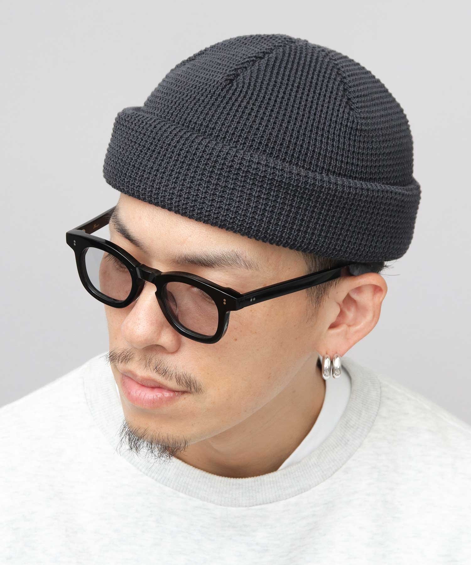 【エーエムエス/A.M.S】のニット帽 ニットキャップ メンズ レディース ロールキャップ ミスターカバー インテリア・キッズ・メンズ・レディースファッション・服の通販 founy(ファニー) 　ファッション　Fashion　レディースファッション　Fashion for Women　トップス・カットソー　Cut & Sew Tops　ニット　Knit Tops & Sweaters　キャップ　Cap, Baseball Cap　抗菌　Antibacterial, Bacteria-Resistant　サマー　Summer, Summer Style　トレンド　Trend, Trending Now　定番　Standard, Basic Item　メンズ　Men's, Menswear　ワッフル　Waffle, Waffle Knit　おすすめ　Recommended / Our Picks　日本製　Made In Japan　エレガント 上品　Elegant　チャコール|ID: prp329100004831393 ipo3291000000035176493