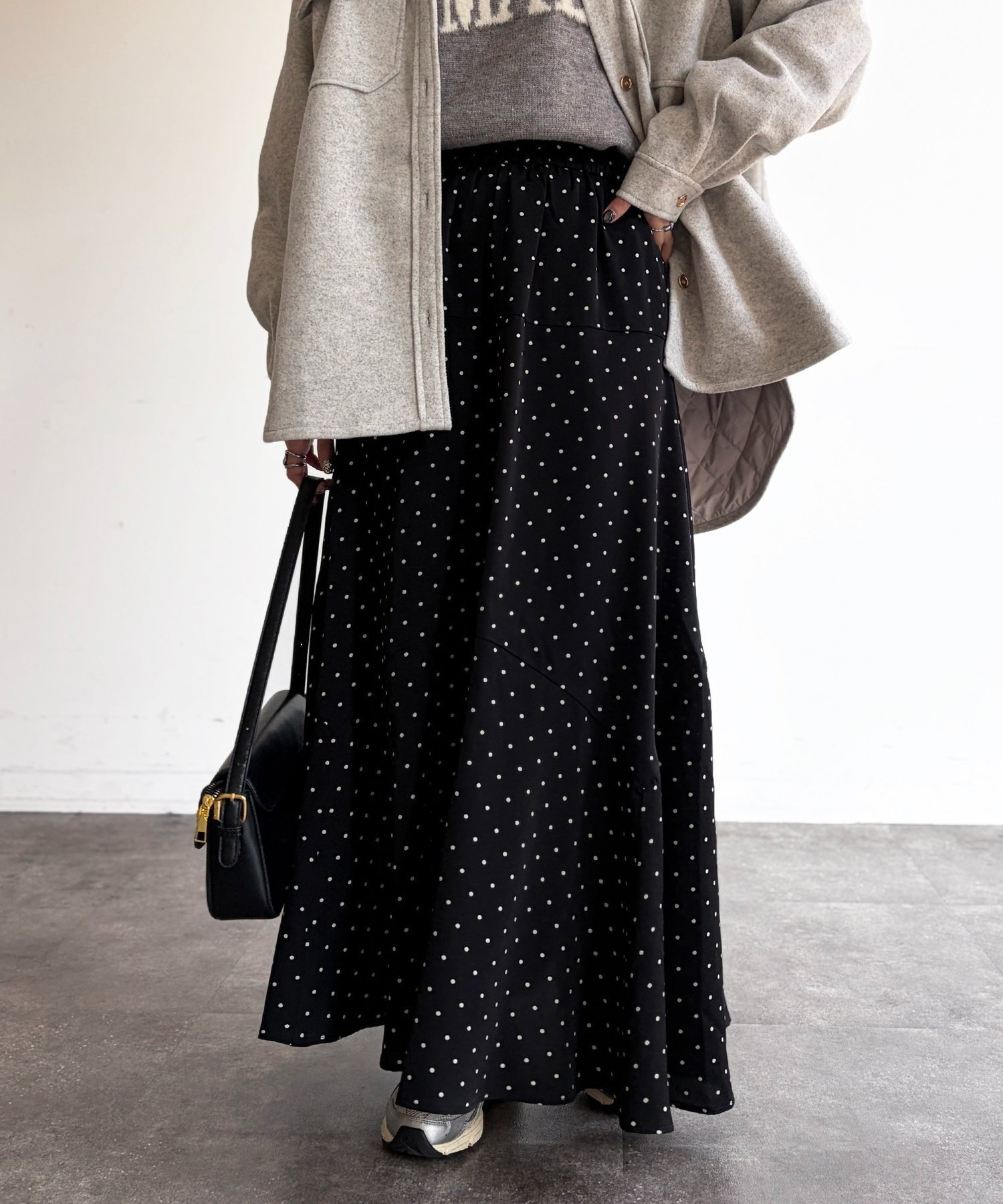 【シェトワ/Chez toi】のドットスカート 人気、トレンドファッション・服の通販 founy(ファニー) 　ファッション　Fashion　レディースファッション　Fashion for Women　スカート　Skirts　切替　Switching, Contrast Panel　シンプル　Simple, Minimal　ジャケット　Jacket, Outerwear　ドット　Polka Dot, Dot Pattern　再入荷　Restock / Back in Stock　おすすめ　Recommended / Our Picks　 other-1|ID: prp329100004831398 ipo3291000000035176520