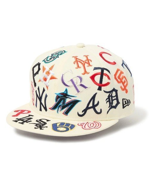 【ゴースローキャラバン/go slow caravan】のNEW ERA/ニューエラ 9FIFTY Team Logo Allover インテリア・キッズ・メンズ・レディースファッション・服の通販 founy(ファニー) ファッション Fashion レディースファッション Fashion for Women キャップ Cap, Baseball Cap コレクション Collection, Seasonal Line ニューヨーク New York, NYC Style 帽子 Hat, Headwear クリーム|ID: prp329100004831399 ipo3291000000035176525