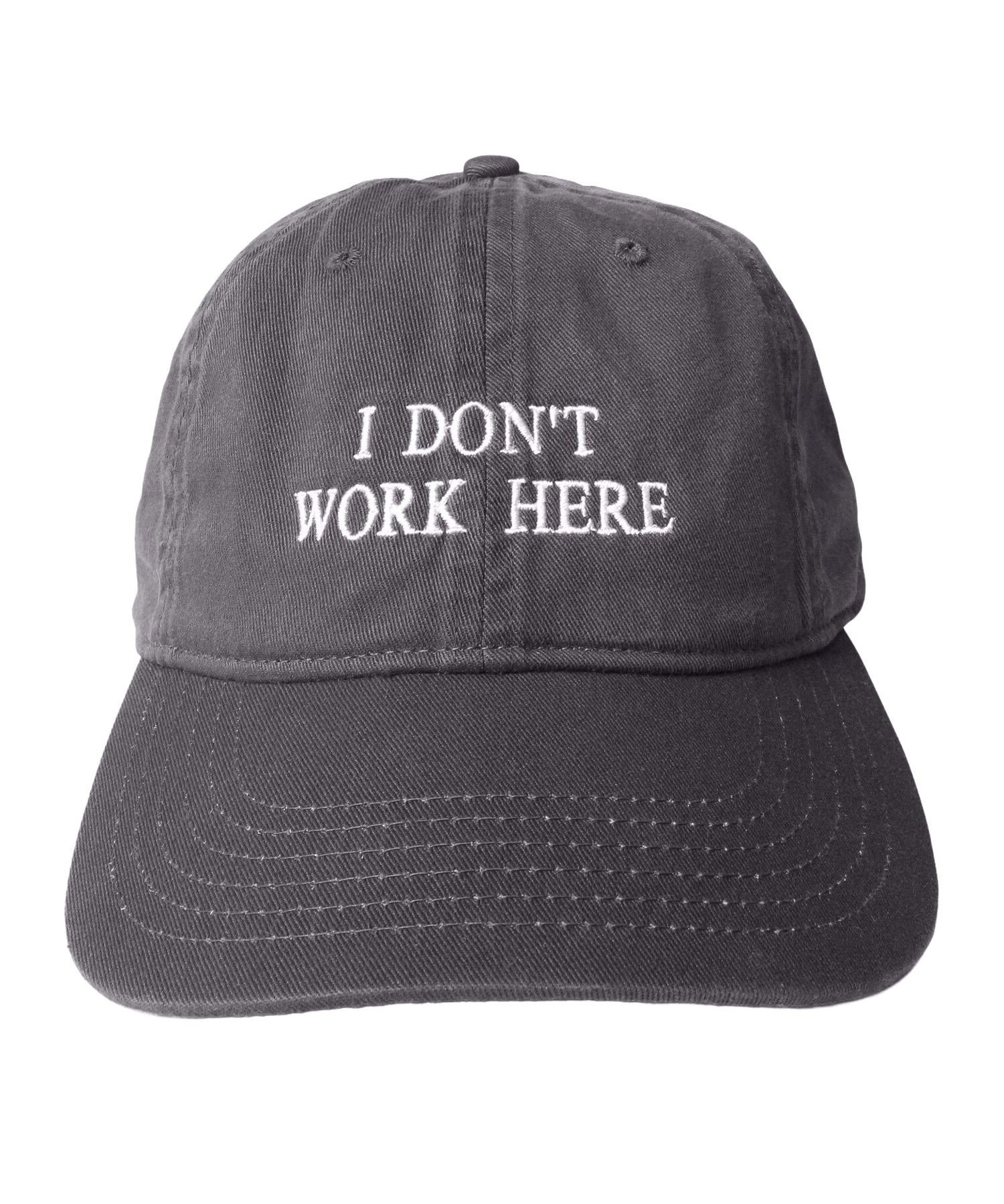 【ボンジュールレコード/bonjour records】のIDEA/アイデア SORRY I DONT WORK HERE CAP インテリア・キッズ・メンズ・レディースファッション・服の通販 founy(ファニー) 　ファッション　Fashion　レディースファッション　Fashion for Women　キャップ　Cap, Baseball Cap　クラシック　Classic, Timeless Style　フロント　Front, Front Design　ロンドン　London Style, British Inspired　チャコール(06)|ID: prp329100004831405 ipo3291000000035176573