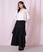 【ジルバイジルスチュアート/JILL by JILLSTUART】のアシメティアードスカート 人気、トレンドファッション・服の通販 founy(ファニー) ファッション Fashion レディースファッション Fashion for Women スカート Skirts ティアードスカート Tiered Skirts ストレッチ Stretch, Stretchy Fabric スマート Smart, Elegant ティアードスカート Tiered Skirt, Flounced Skirt デニム Denim, Jeans Material フィット Fit, Slim Fit thumbnail ブラック|ID: prp329100004831411 ipo3291000000035176620