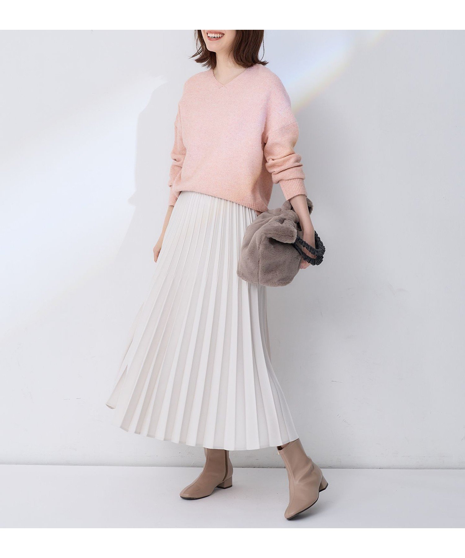 【エニー/ANY】の【10色展開/ウエストゴム】ウーリッシュフラノ プリーツスカート インテリア・キッズ・メンズ・レディースファッション・服の通販 founy(ファニー) 　ファッション　Fashion　レディースファッション　Fashion for Women　スカート　Skirts　プリーツスカート / 上品フェミニンスタイル　Pleated Skirts　フェミニン　Feminine, Girly　フレア　Flare, Flared　プリーツ　Pleats, Pleated　再入荷　Restock / Back in Stock　エレガント 上品　Elegant　エクリュ[002]|ID: prp329100004831420 ipo3291000000035176696