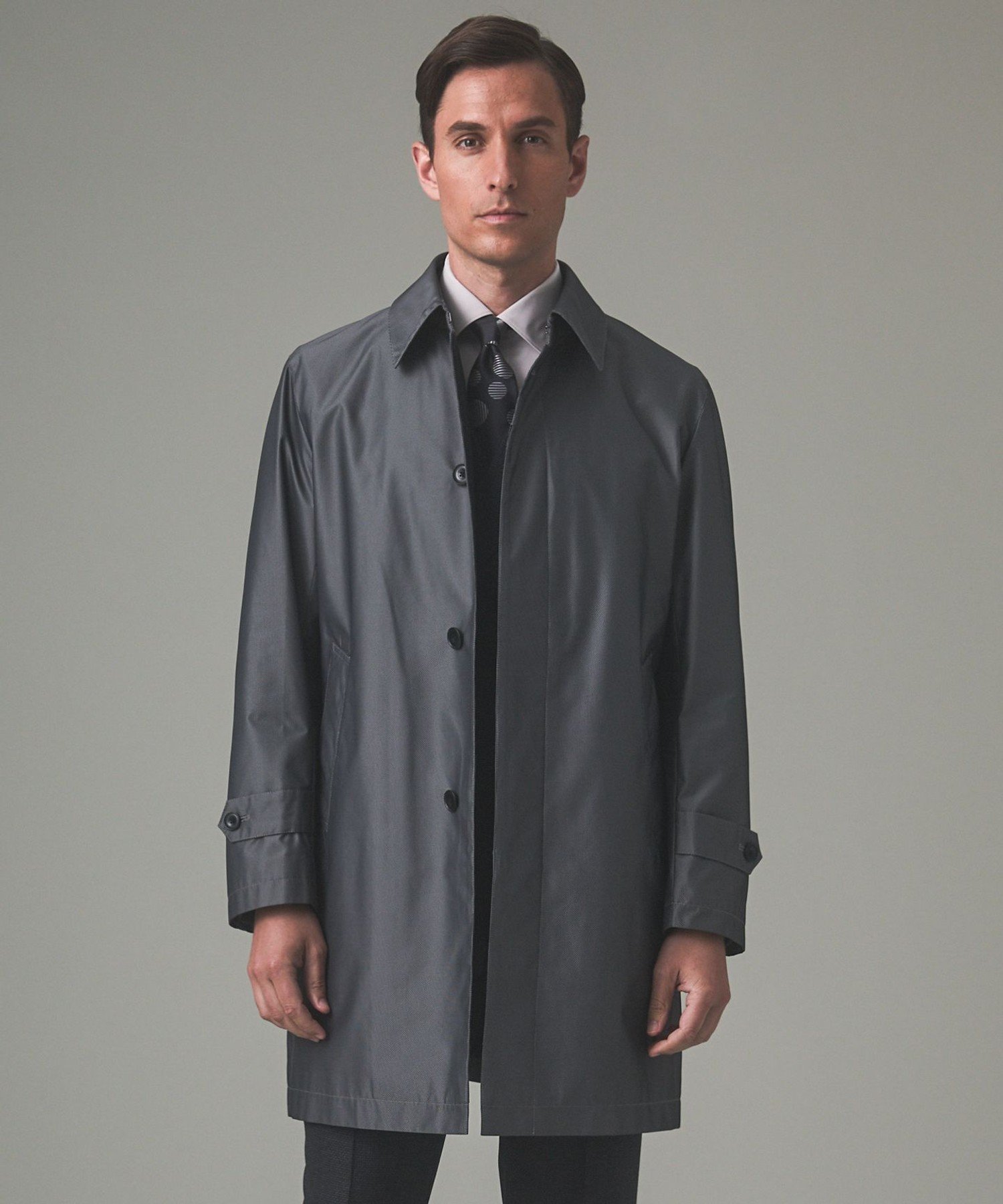 【五大陸/gotairiku / MEN】の【防水/軽量/シワになりにくい】ラスタードビーメモリーラミネーションコート_ ステンカラー(24年モデル) インテリア・キッズ・メンズ・レディースファッション・服の通販 founy(ファニー) 　ファッション　Fashion　メンズファッション　Fashion for Men　インナー　Innerwear　春　Spring　軽量　Lightweight, Ultra Light　シンプル　Simple, Minimal　ジャカード／ジャガード　Jacquard, Woven Pattern　スタンド　Stand Collar, Upright Stand　ダウン　Down, Puffer　定番　Standard, Basic Item　フロント　Front, Front Design　ブライト　Bright, Shiny　無地　Plain, Solid Color　ライナー　Liner, Inner Layer　冬　Winter / This Winter　A/W・秋冬　Autumn/Winter　2024年　2024　エレガント 上品　Elegant　ビジネス 仕事 通勤　Business / Work / Commuting　2024-2025秋冬・A/W　Autumn/Winter 2024–25 AW24–25　グレー系8[804]|ID: prp329100004831442 ipo3291000000035176896
