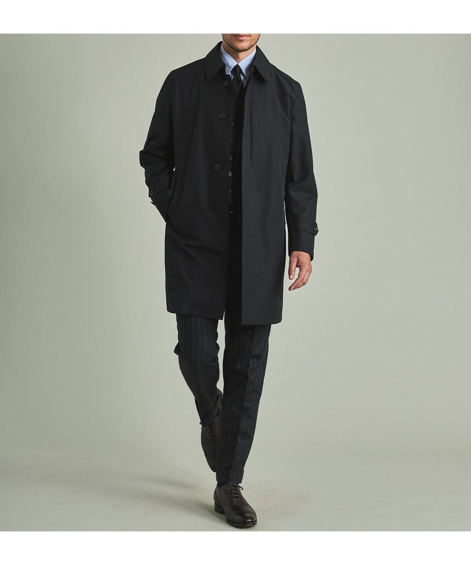 【五大陸/gotairiku / MEN】の【防水/軽量/シワになりにくい】ラスタードビーメモリーラミネーションコート_ ステンカラー(24年モデル) インテリア・キッズ・メンズ・レディースファッション・服の通販 founy(ファニー) 　ファッション　Fashion　メンズファッション　Fashion for Men　インナー　Innerwear　春　Spring　軽量　Lightweight, Ultra Light　シンプル　Simple, Minimal　ジャカード／ジャガード　Jacquard, Woven Pattern　スタンド　Stand Collar, Upright Stand　ダウン　Down, Puffer　定番　Standard, Basic Item　フロント　Front, Front Design　ブライト　Bright, Shiny　無地　Plain, Solid Color　ライナー　Liner, Inner Layer　冬　Winter / This Winter　A/W・秋冬　Autumn/Winter　2024年　2024　エレガント 上品　Elegant　ビジネス 仕事 通勤　Business / Work / Commuting　2024-2025秋冬・A/W　Autumn/Winter 2024–25 AW24–25　ブラック系8[805]|ID: prp329100004831442 ipo3291000000035176898