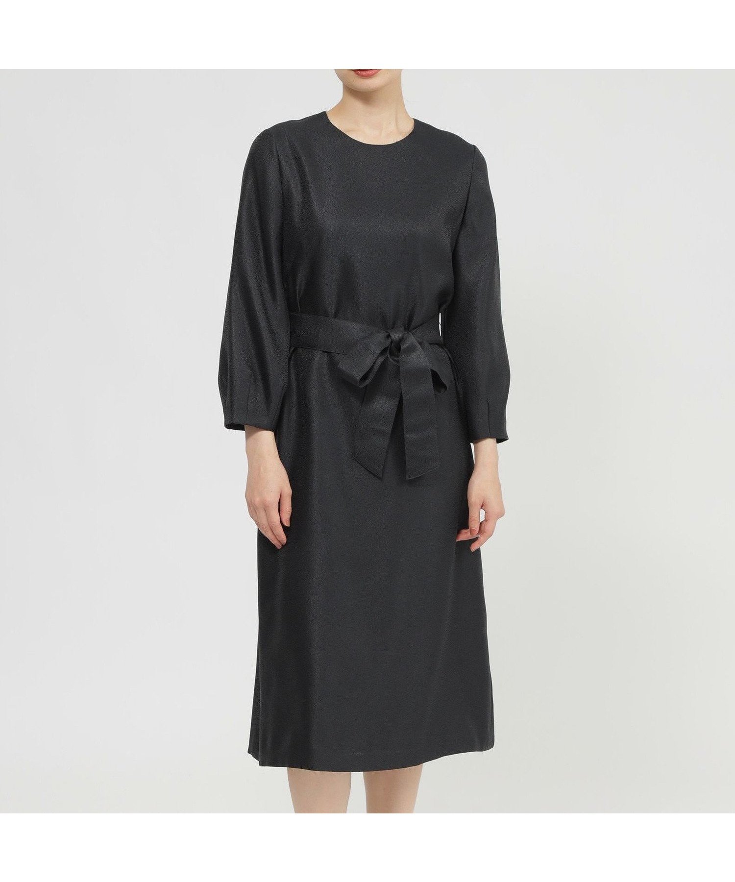 【ポール スチュアート/Paul Stuart】の【ウォッシャブル】シアーオーガンジージャガード ワンピース インテリア・キッズ・メンズ・レディースファッション・服の通販 founy(ファニー) 　ファッション　Fashion　レディースファッション　Fashion for Women　ワンピース　Dresses　おすすめ　Recommended / Our Picks　ウォッシャブル　Machine Washable　エレガント 上品　Elegant　シアー　Sheer, See-Through　シンプル　Simple, Minimal　ジャカード／ジャガード　Jacquard, Woven Pattern　ジャケット　Jacket, Outerwear　ツイード　Twill, Twill Weave　無地　Plain, Solid Color　ネイビー|ID: prp329100004831443 ipo3291000000035176918