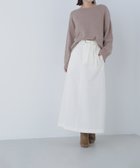 【ナチュラル ビューティー ベーシック/NATURAL BEAUTY BASIC】のベルテッドセミフレアロングスカート 人気、トレンドファッション・服の通販 founy(ファニー) ファッション Fashion レディースファッション Fashion for Women スカート Skirts ロングスカート Long Skirts / Maxi & Midi Skirts シルバー Silver, Metallic Silver シンプル Simple, Minimal ストレッチ Stretch, Stretchy Fabric スリット Slit, Slit Detail センター Center, Center Line フラップ Flap, Flap Pocket マニッシュ Mannish, Boyish ロング Long, Long-Length ビジネス 仕事 通勤 Business / Work / Commuting thumbnail オフホワイト1|ID: prp329100004831449 ipo3291000000035176995